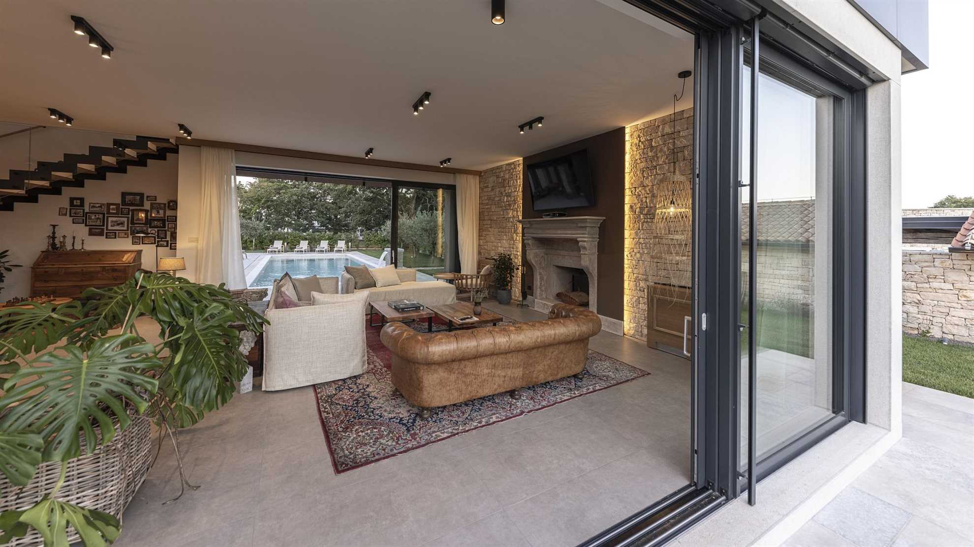 Luxurious poolside villa with sea view situated in Barat