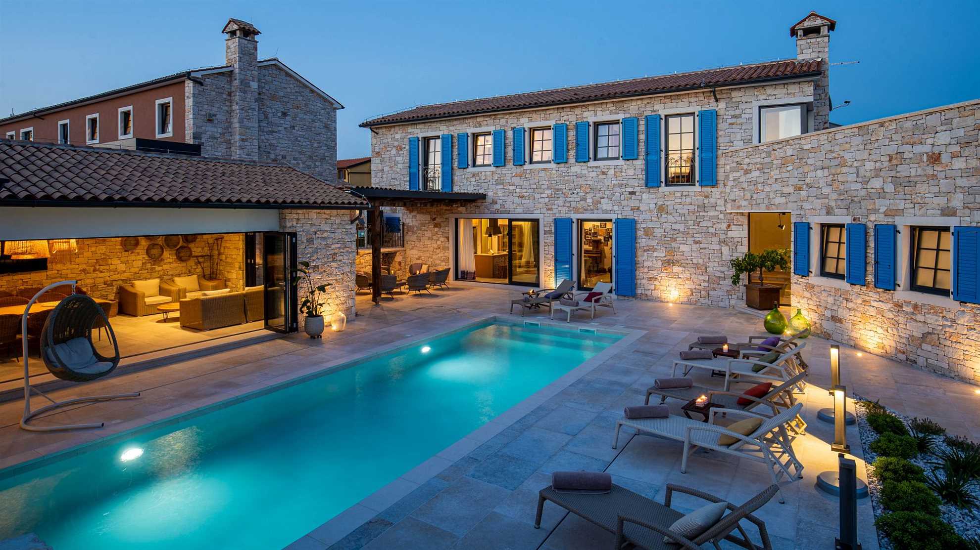 Luxurios villa with swimming pool on private estate in Barat