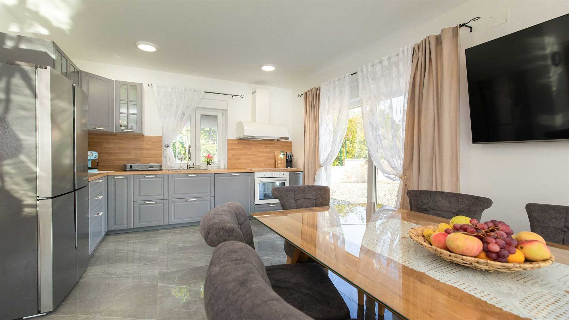 A modern poolside villa on the island Krk