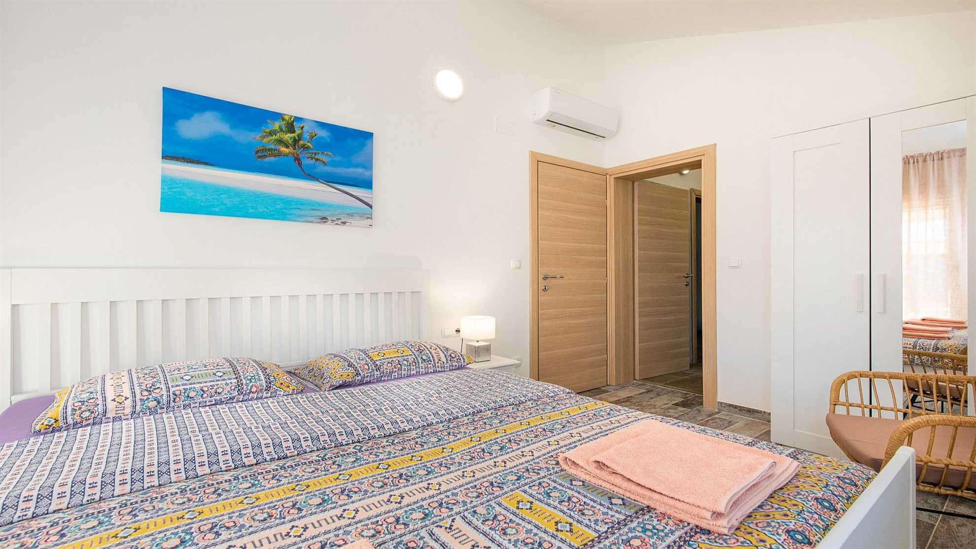 A modern poolside villa on the island Krk