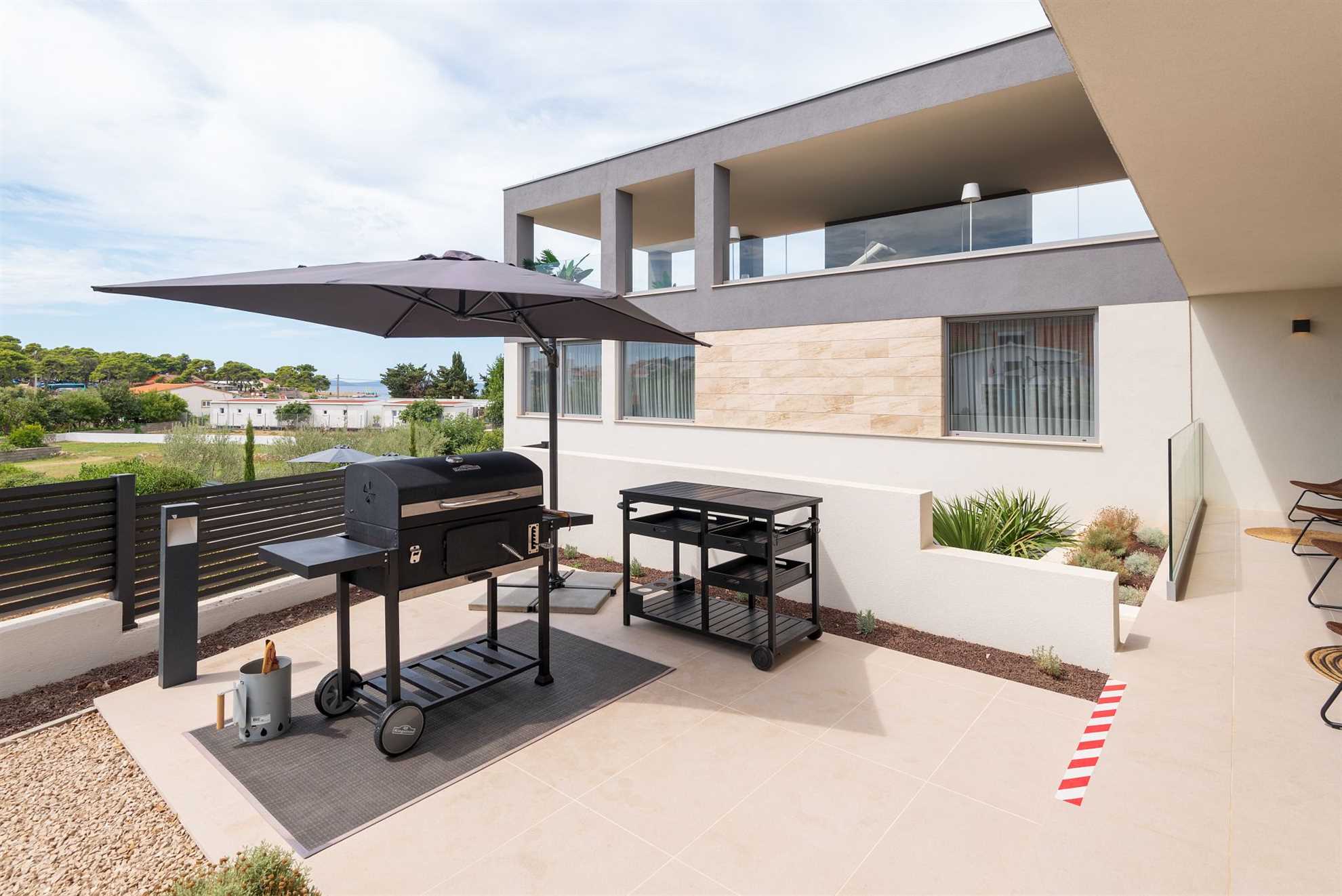 Luxurious and modern poolside villa