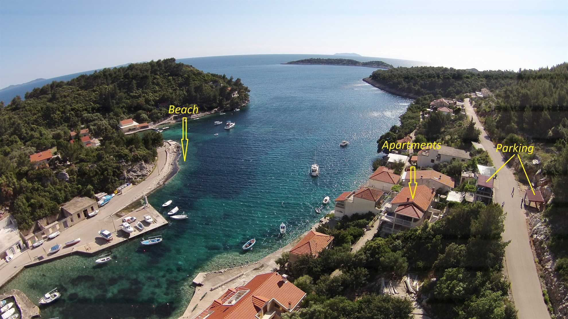 One bedroom apartment for 3 persons with sea view