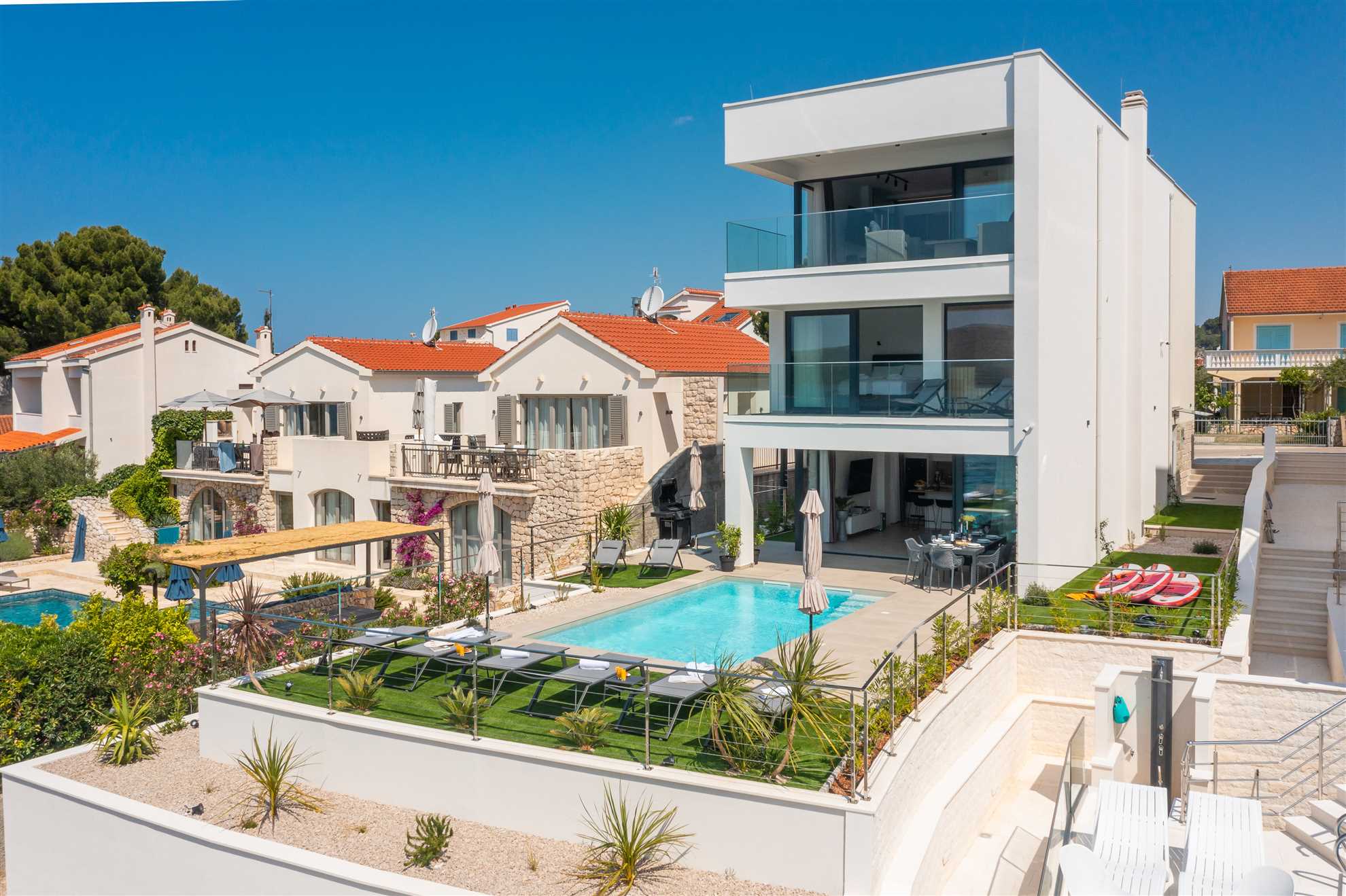 Villa Pepera with amazing sea view and heated pool