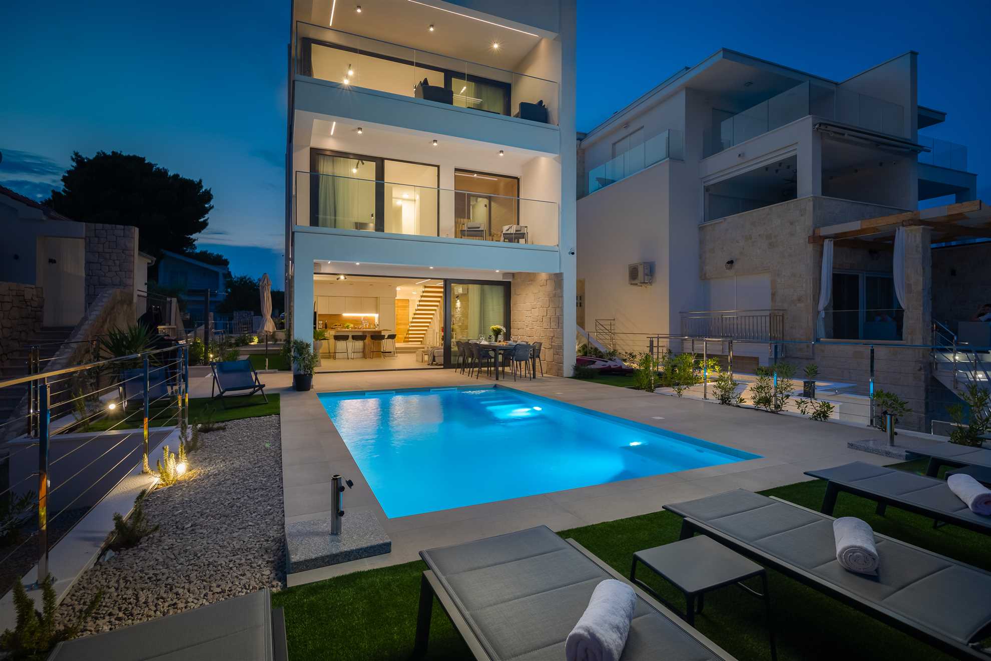 Villa Pepera with amazing sea view and heated pool