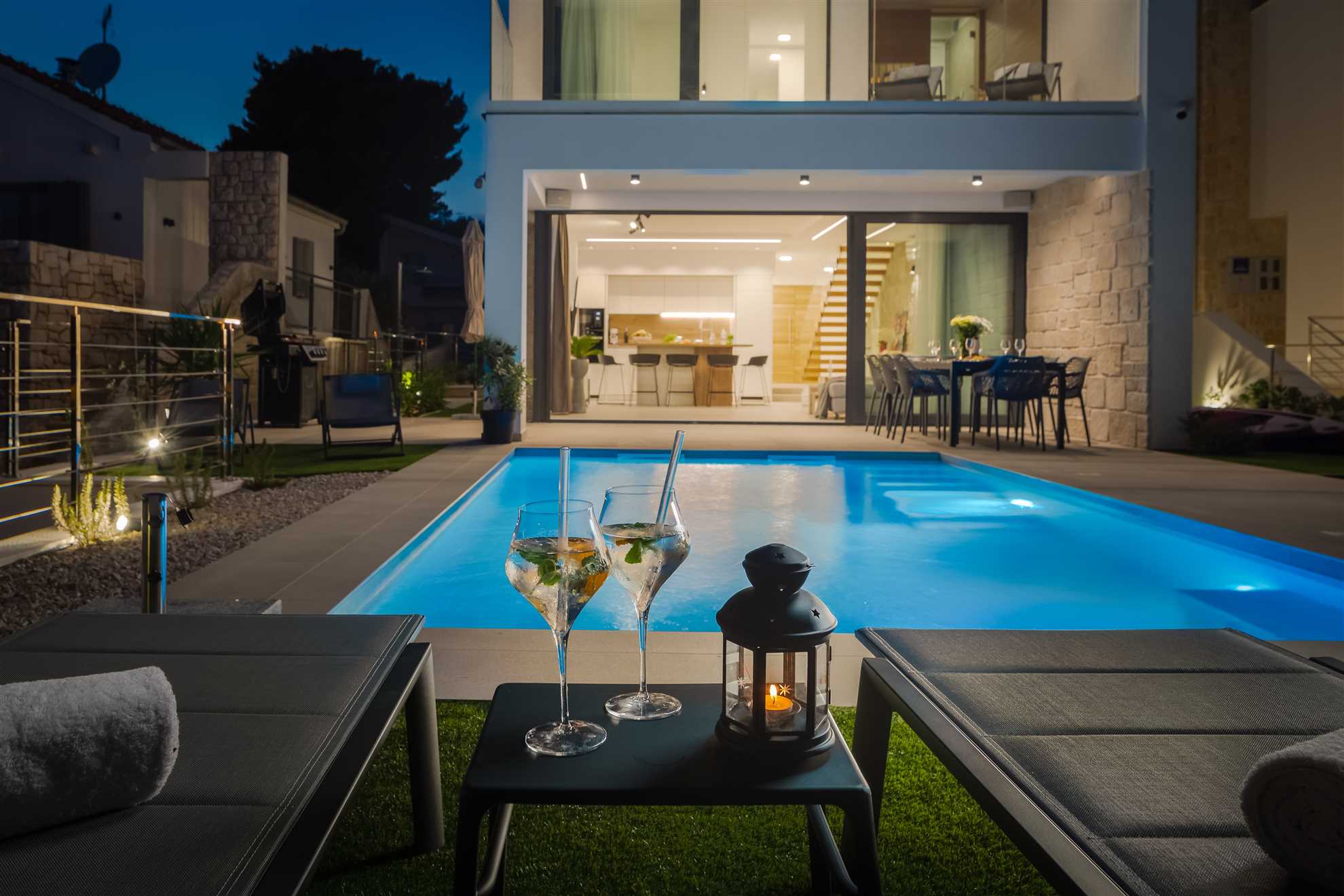 Villa Pepera with amazing sea view and heated pool