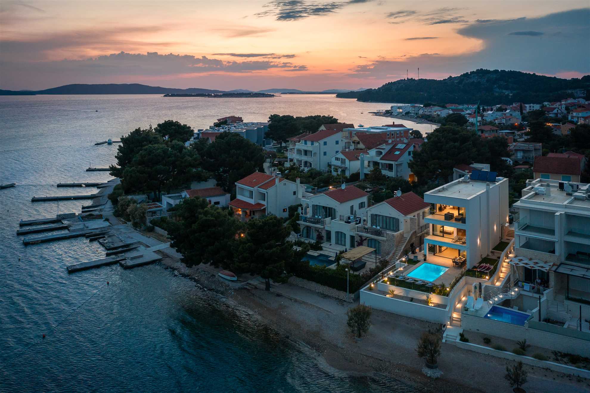 Villa Pepera with amazing sea view and heated pool