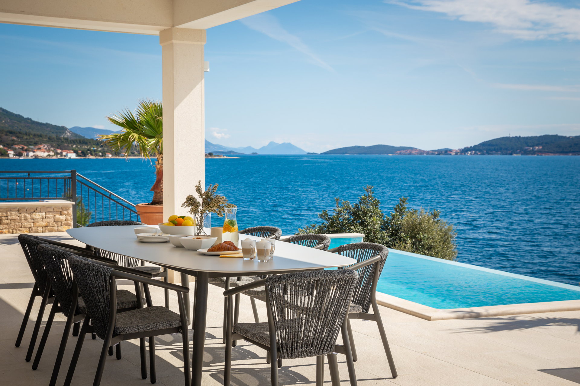 Beachfront Villa Maris with Pool