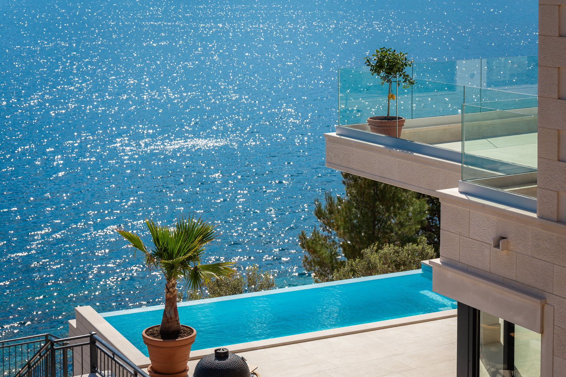 Beachfront Villa Maris with Pool
