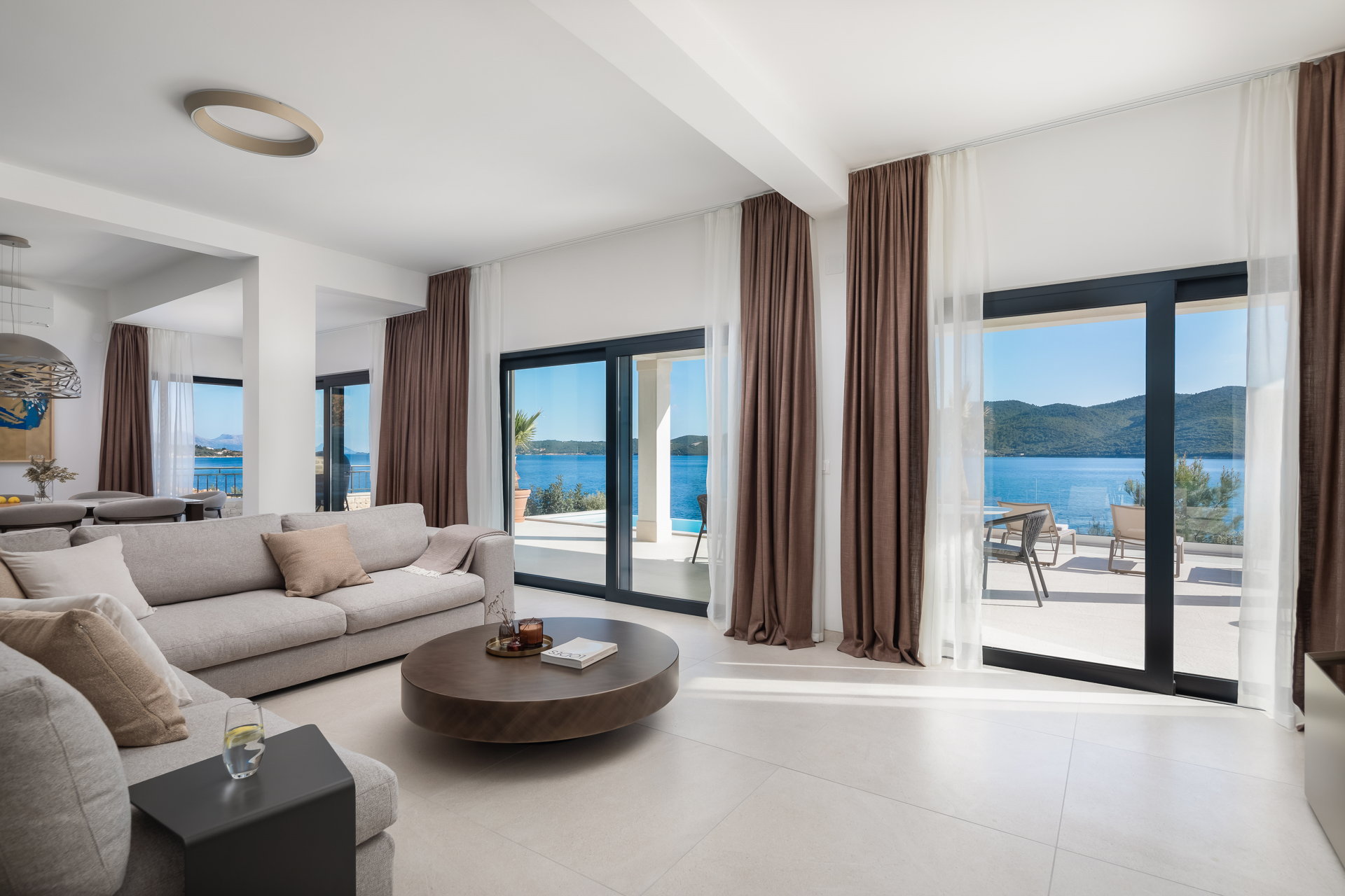 Beachfront Villa Maris with Pool