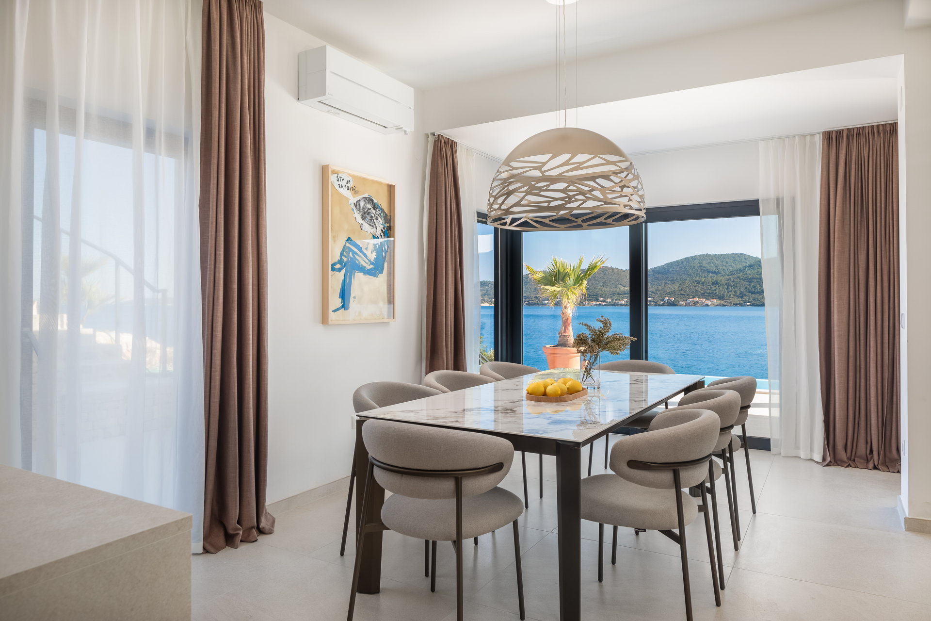 Beachfront Villa Maris with Pool