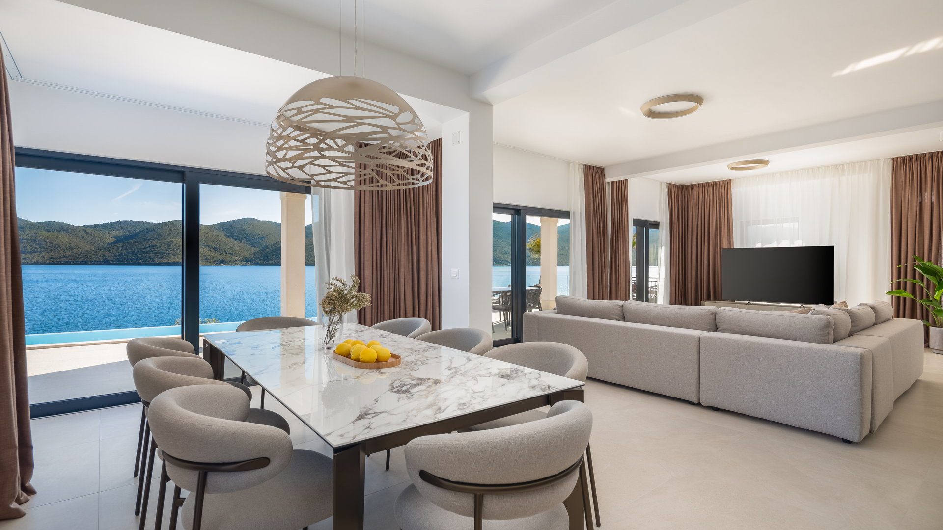 Beachfront Villa Maris with Pool
