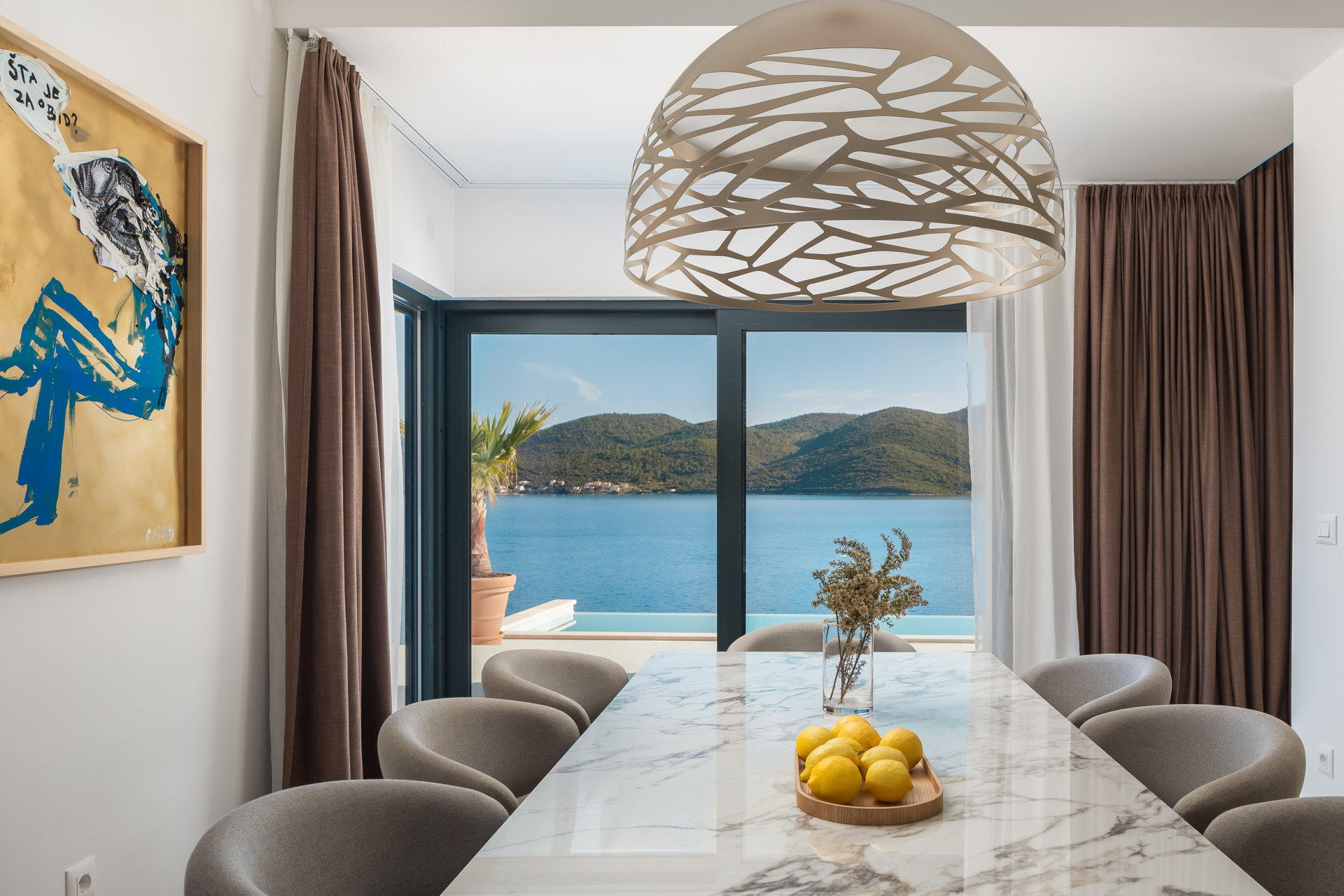 Beachfront Villa Maris with Pool