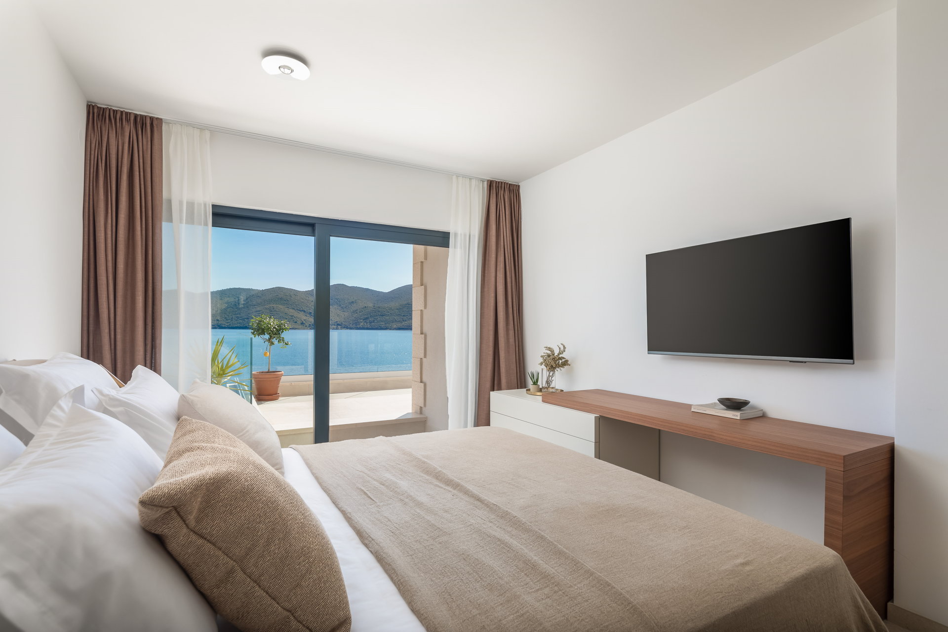 Beachfront Villa Maris with Pool