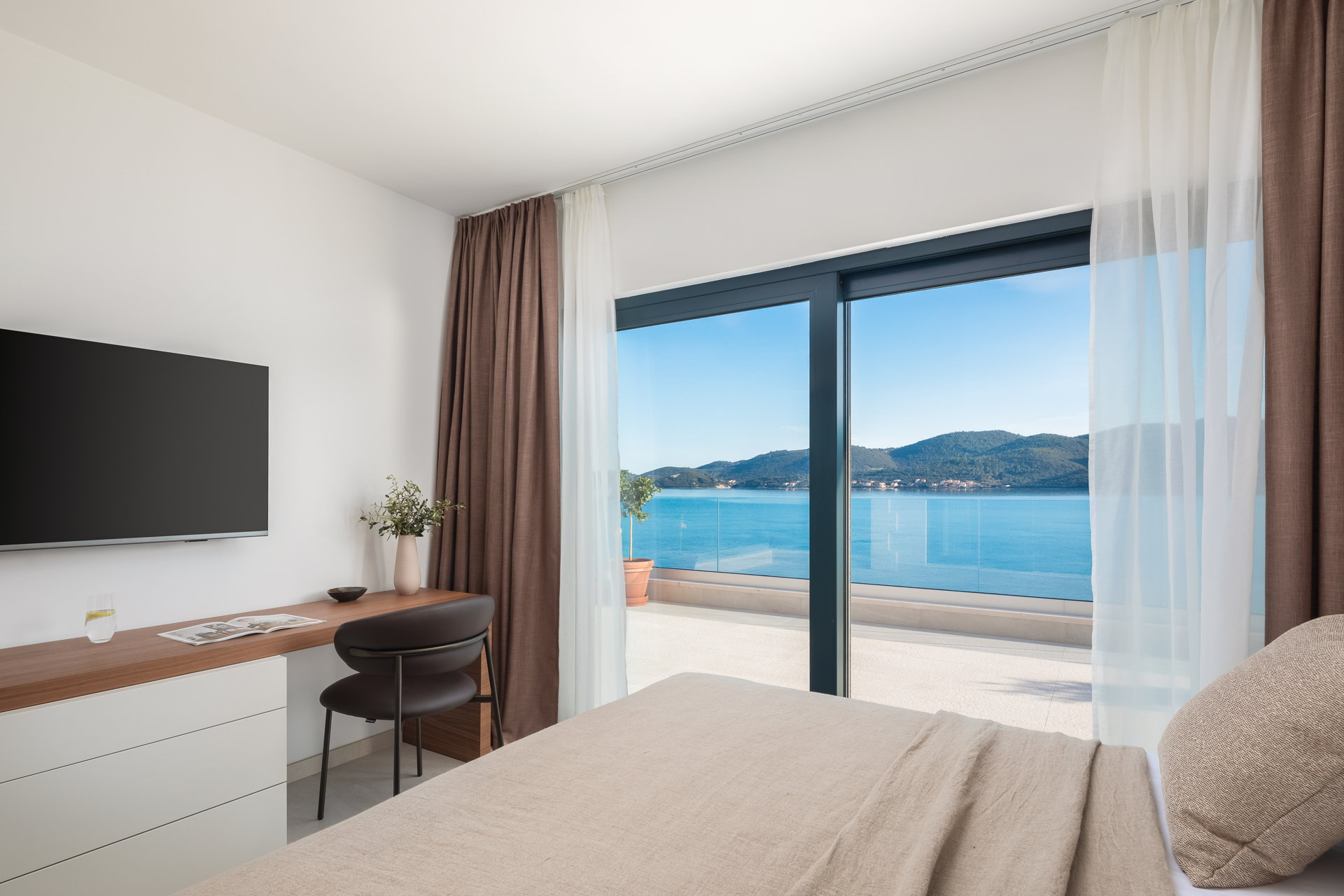 Beachfront Villa Maris with Pool