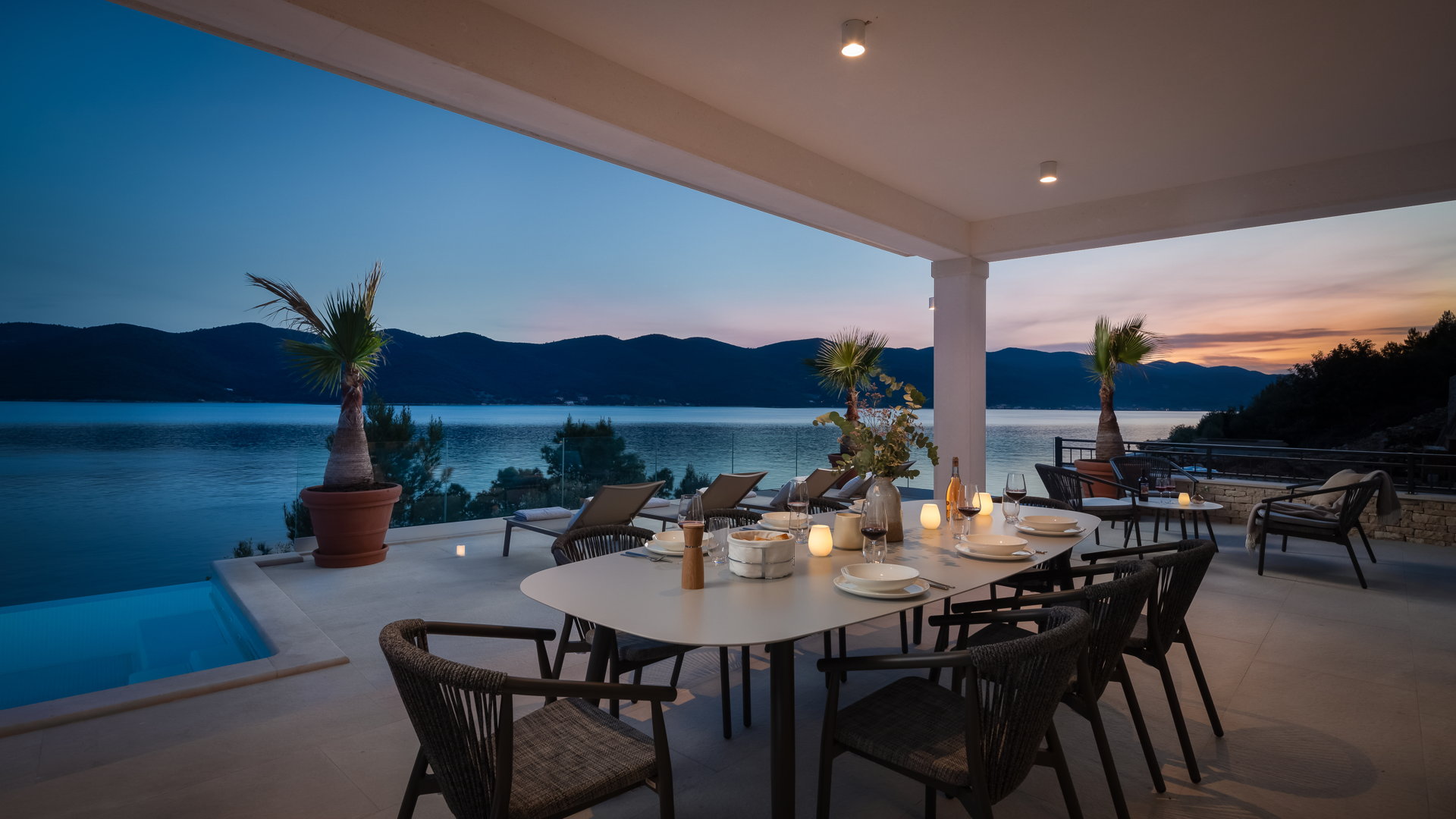 Beachfront Villa Maris with Pool