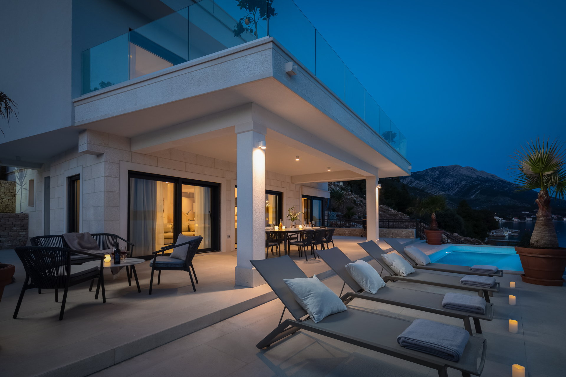 Beachfront Villa Maris with Pool