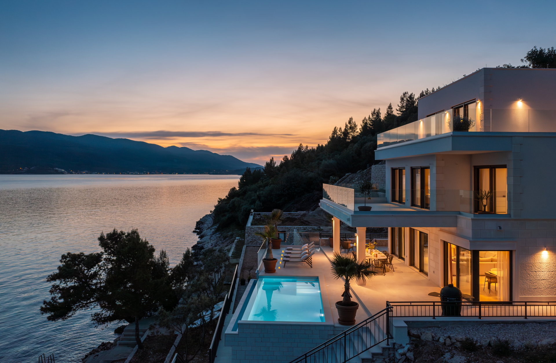 Beachfront Villa Maris with Pool