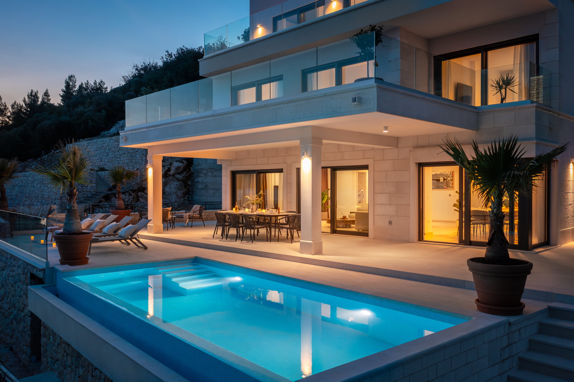 Beachfront Villa Maris with Pool