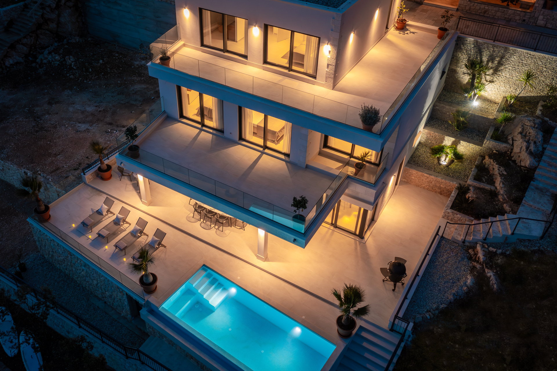Beachfront Villa Maris with Pool