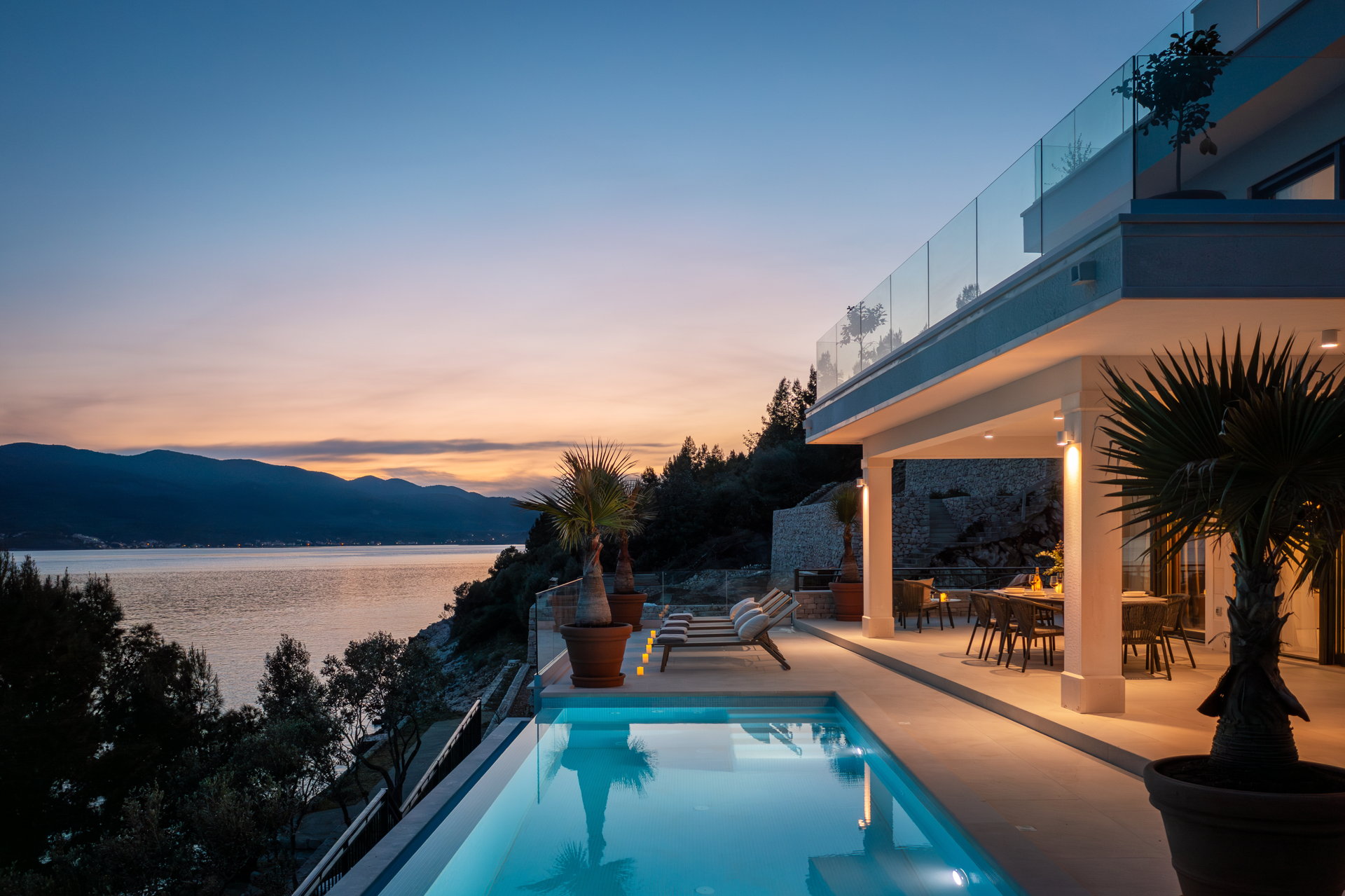 Beachfront Villa Maris with Pool