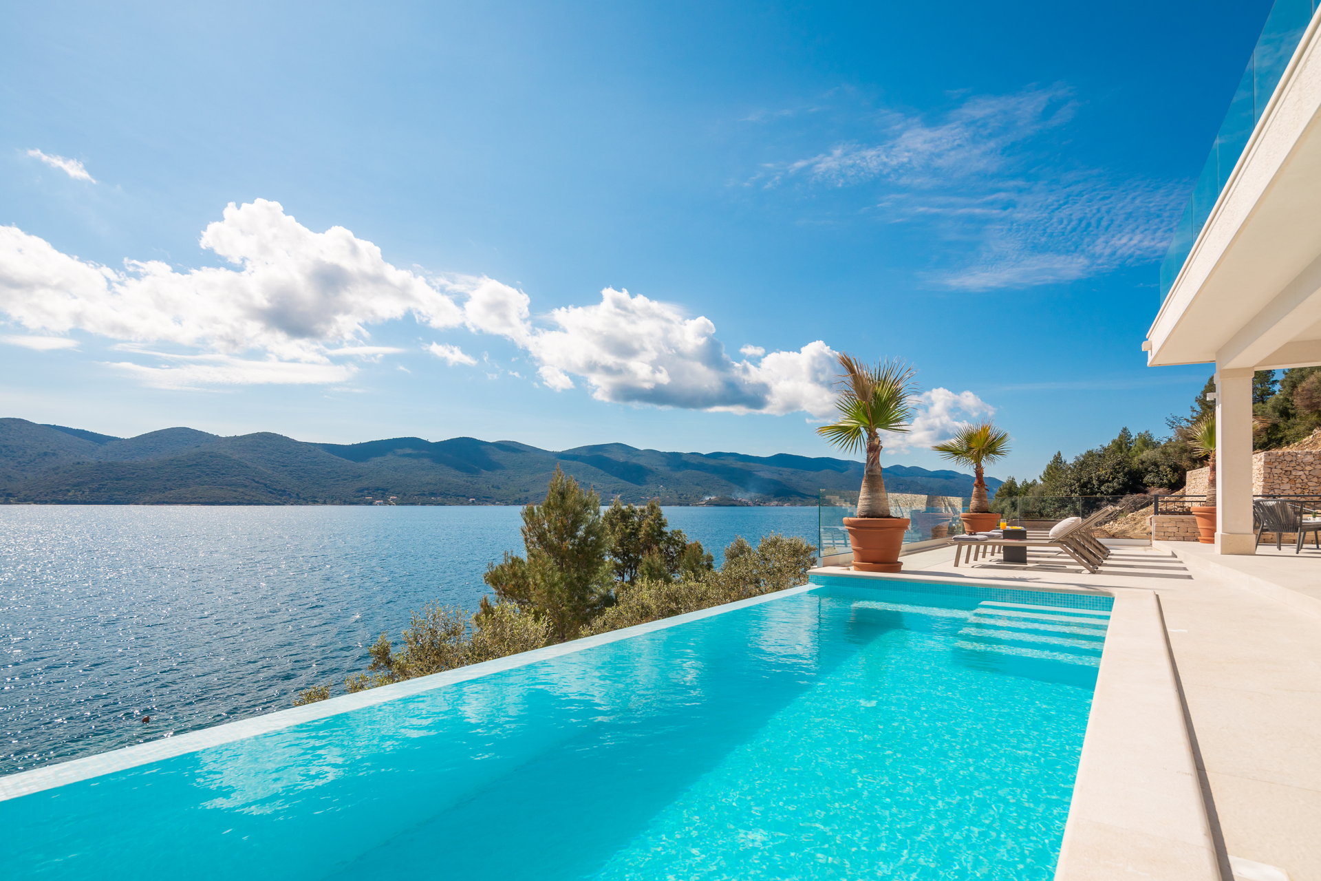 Beachfront Villa Maris with Pool
