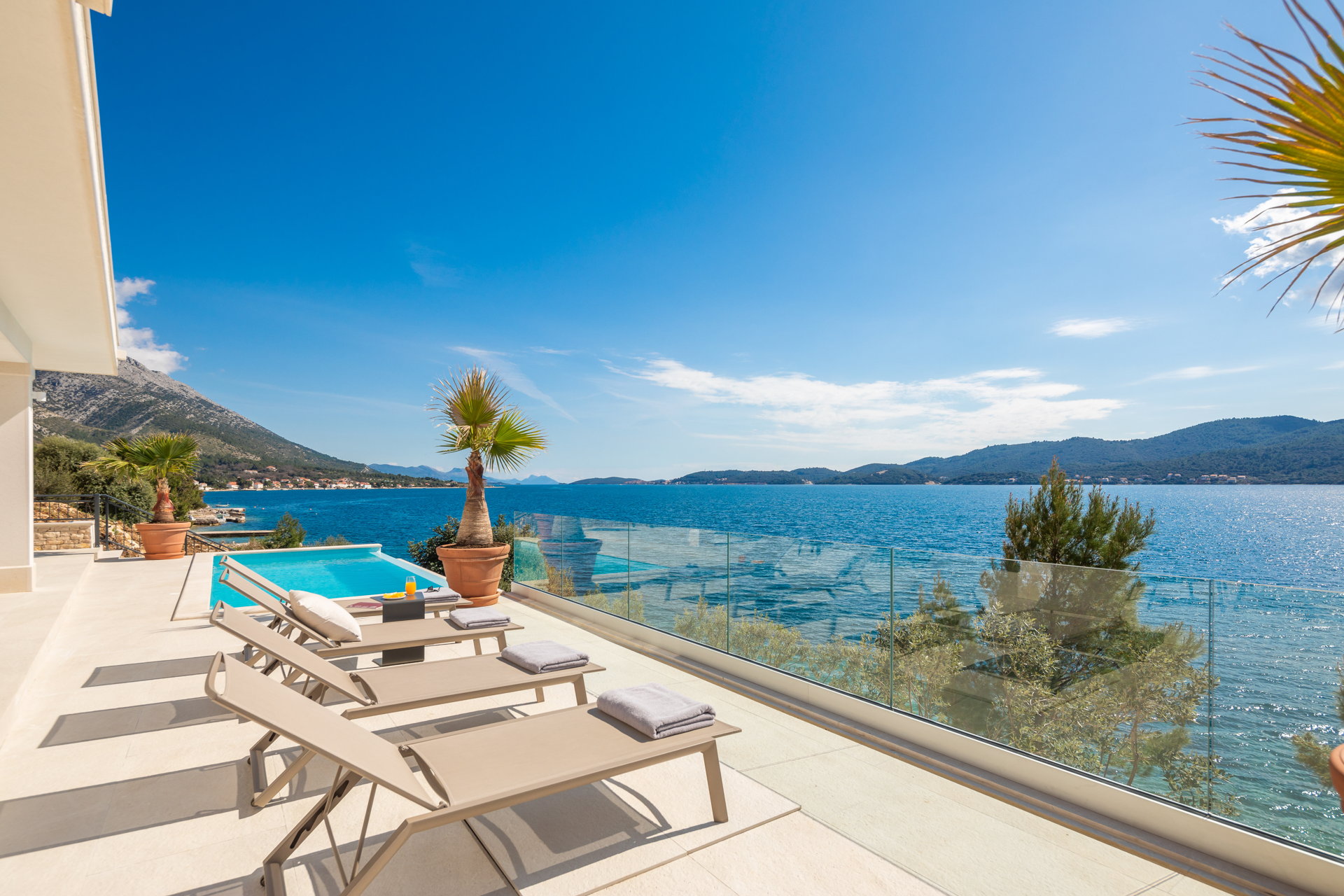Beachfront Villa Maris with Pool
