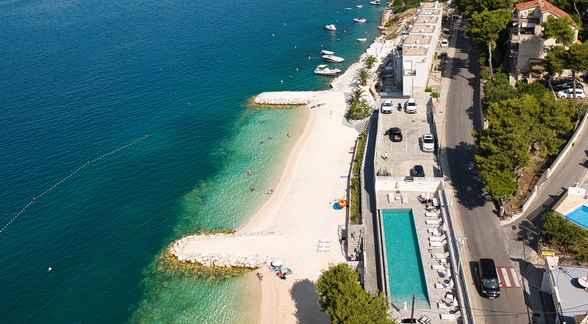 Beachfront Villa Deep Blue with Pool I