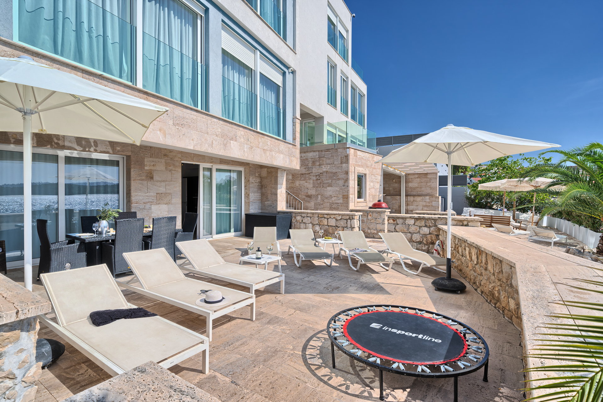 Beachfront Villa Deep Blue with Pool I