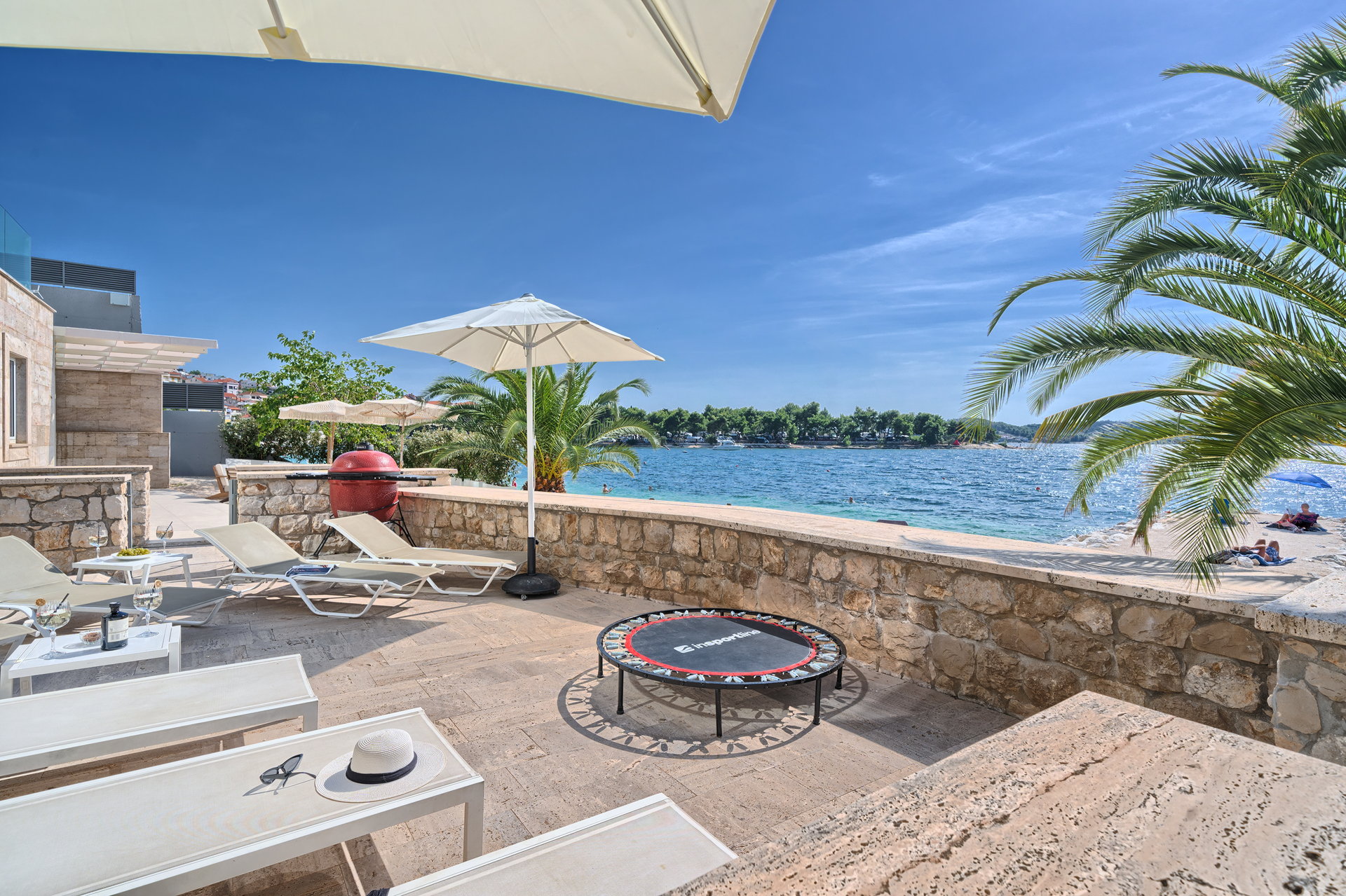 Beachfront Villa Deep Blue with Pool I