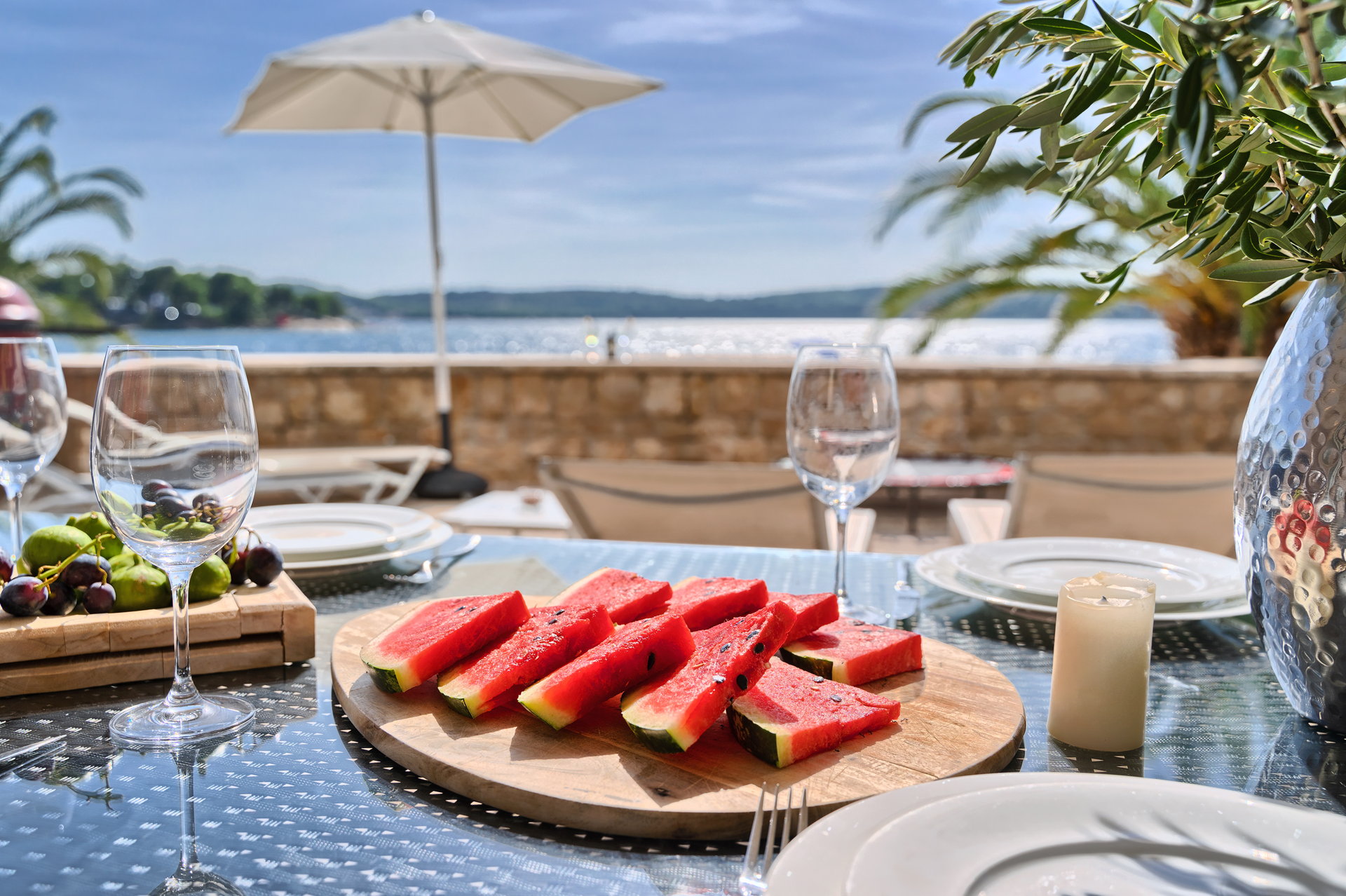 Beachfront Villa Deep Blue with Pool I