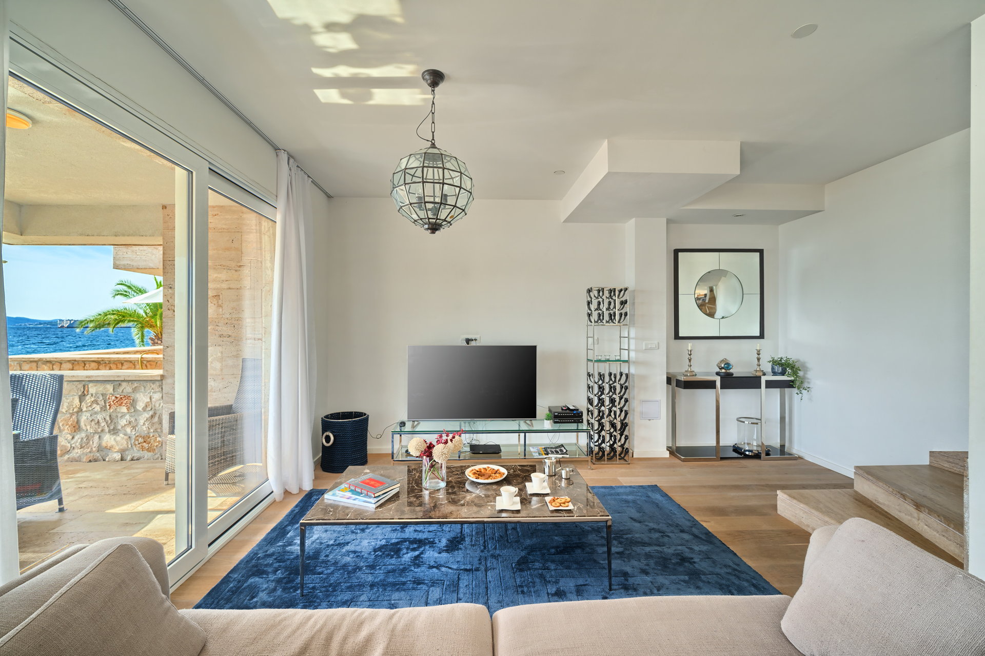 Beachfront Villa Deep Blue with Pool I