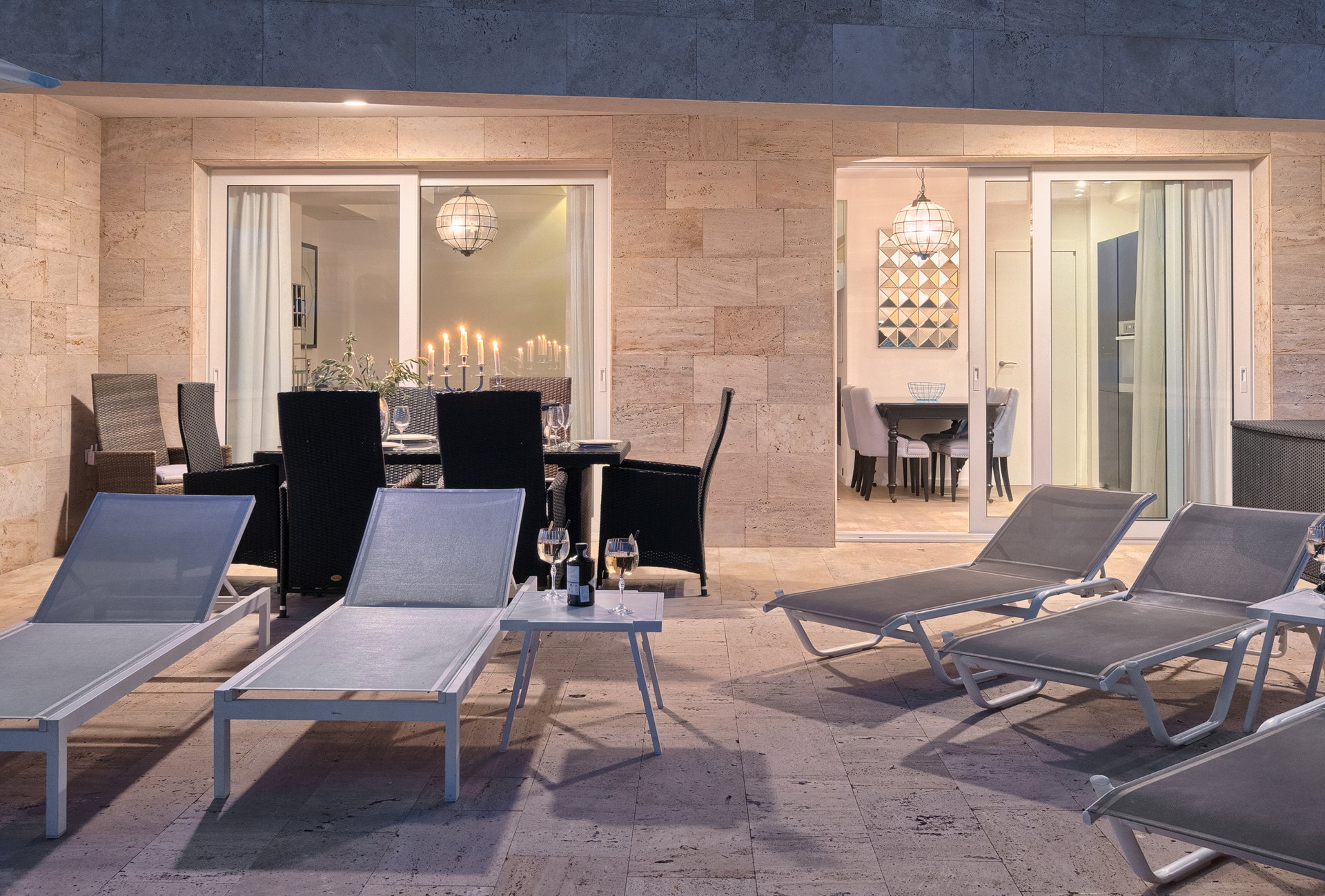 Beachfront Villa Deep Blue with Pool I