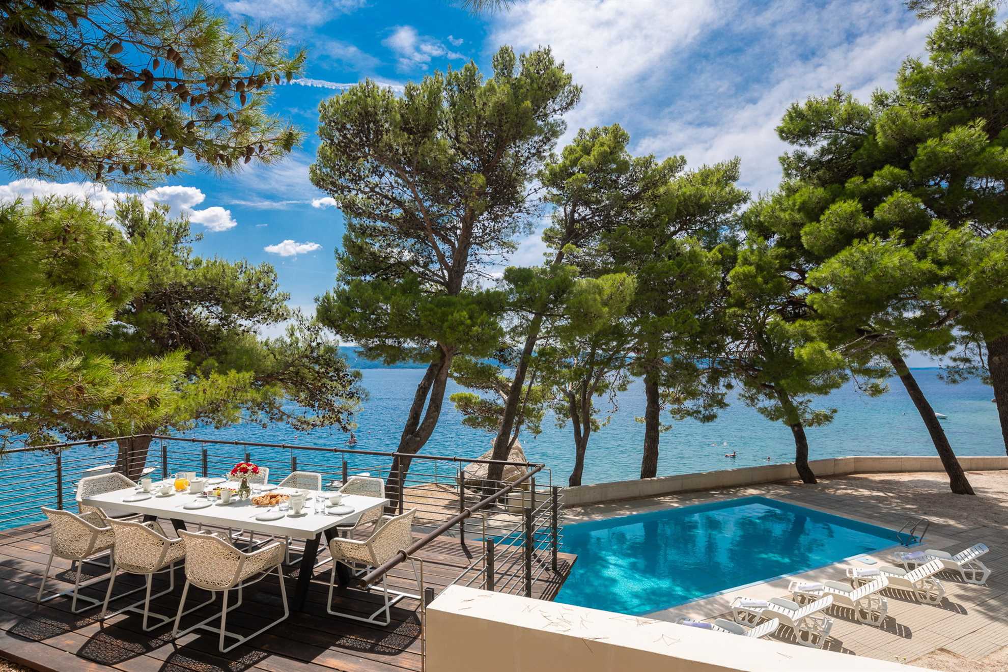 Beachfront Villa Castellum with Pool