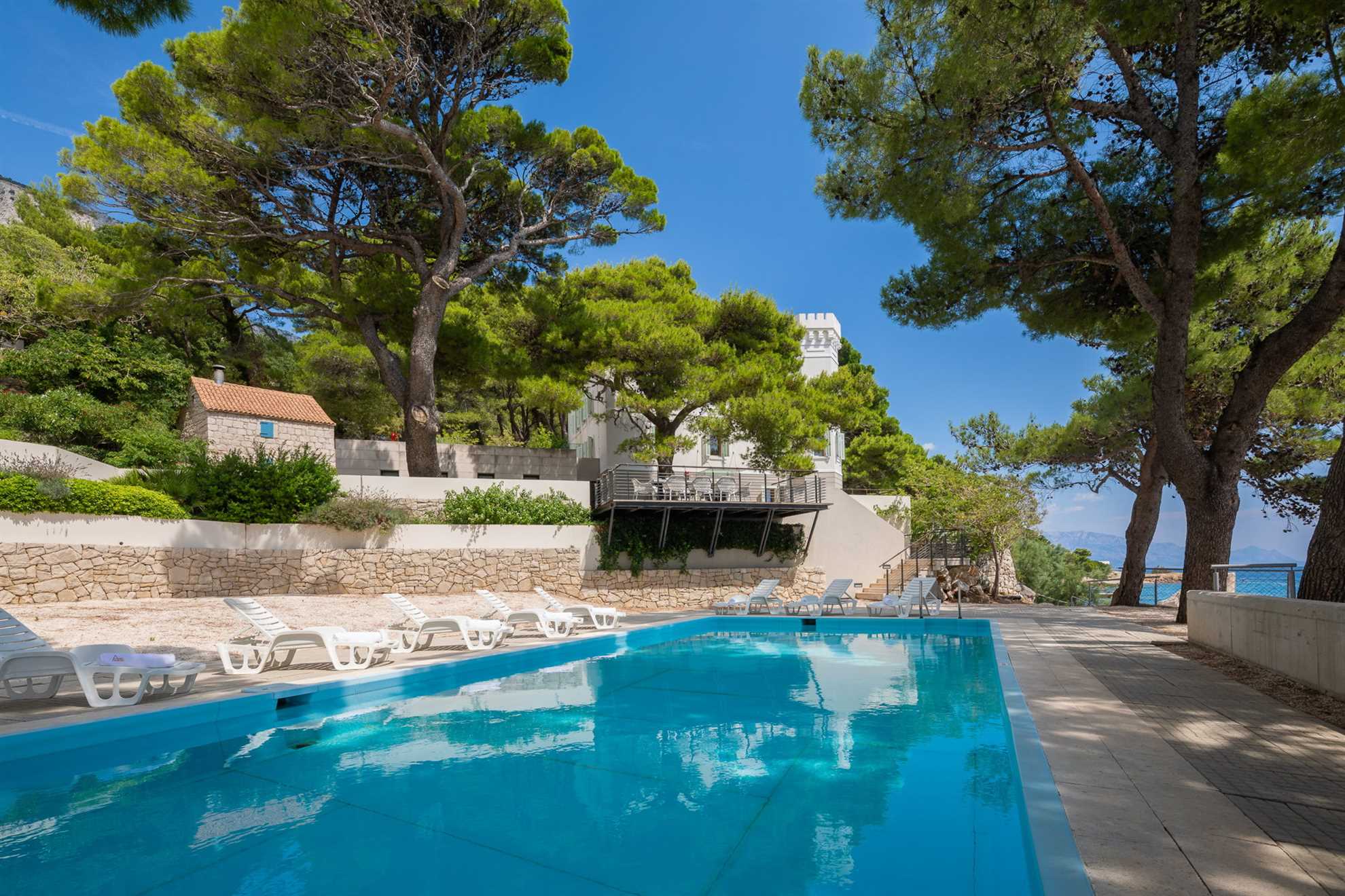 Beachfront Villa Castellum with Pool