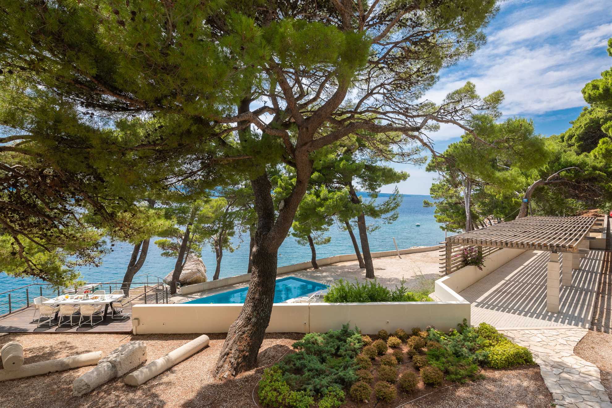 Beachfront Villa Castellum with Pool