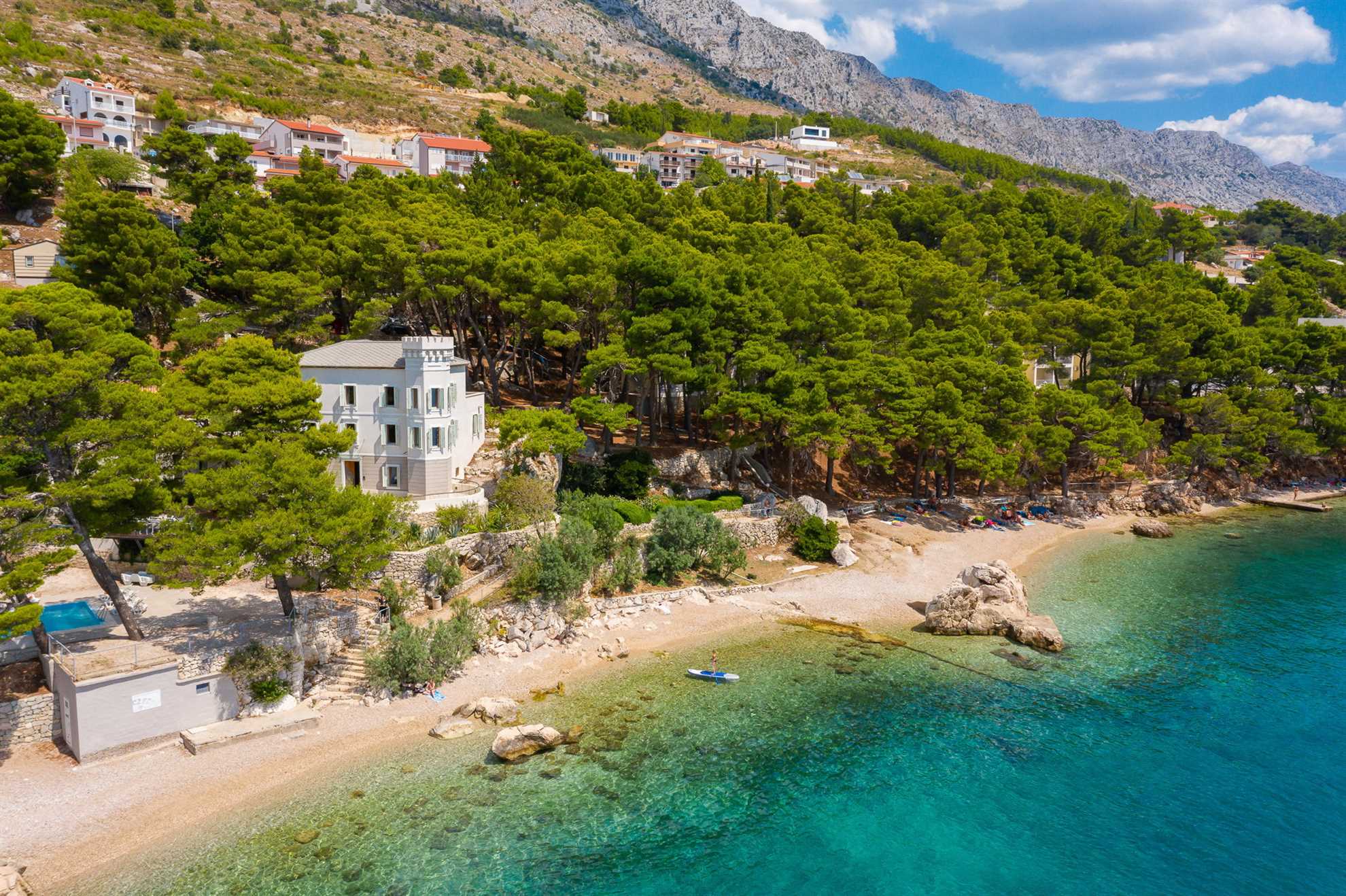 Beachfront Villa Castellum with Pool