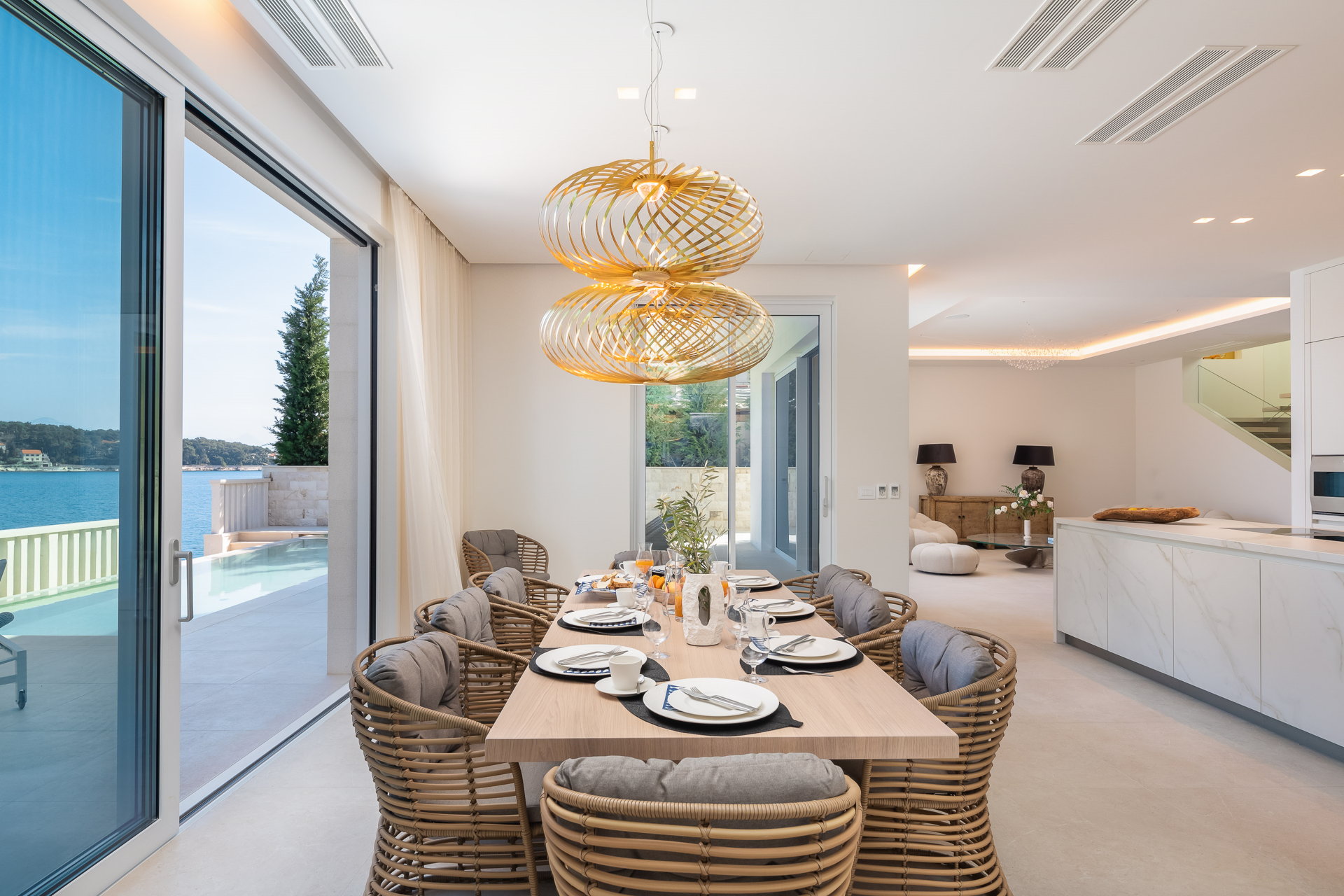 Beachfront Villa White Gem with Pool