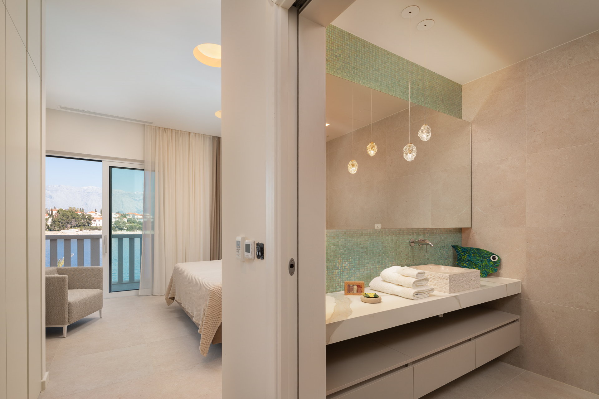 Beachfront Villa White Gem with Pool