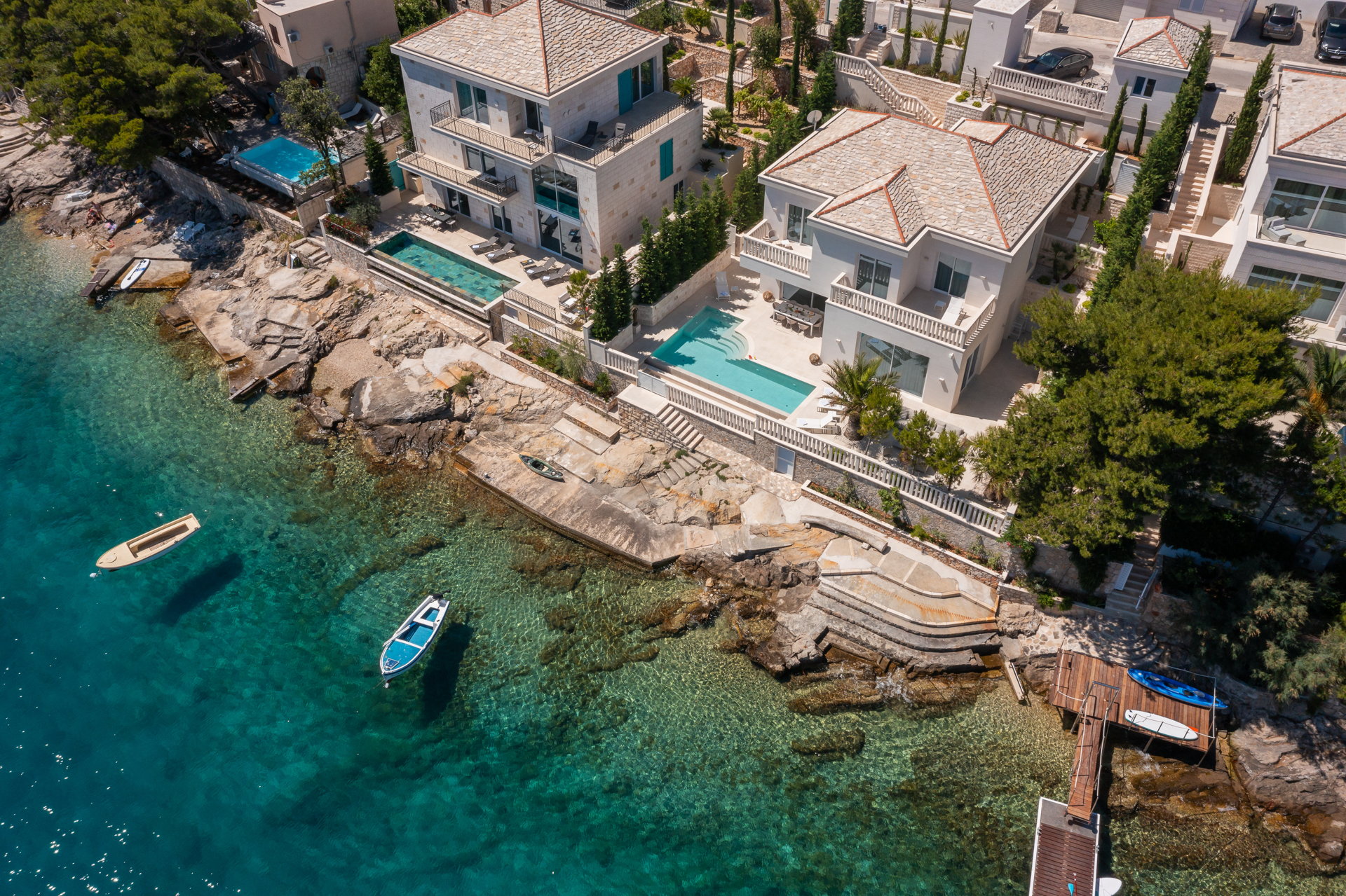 Beachfront Villa White Gem with Pool