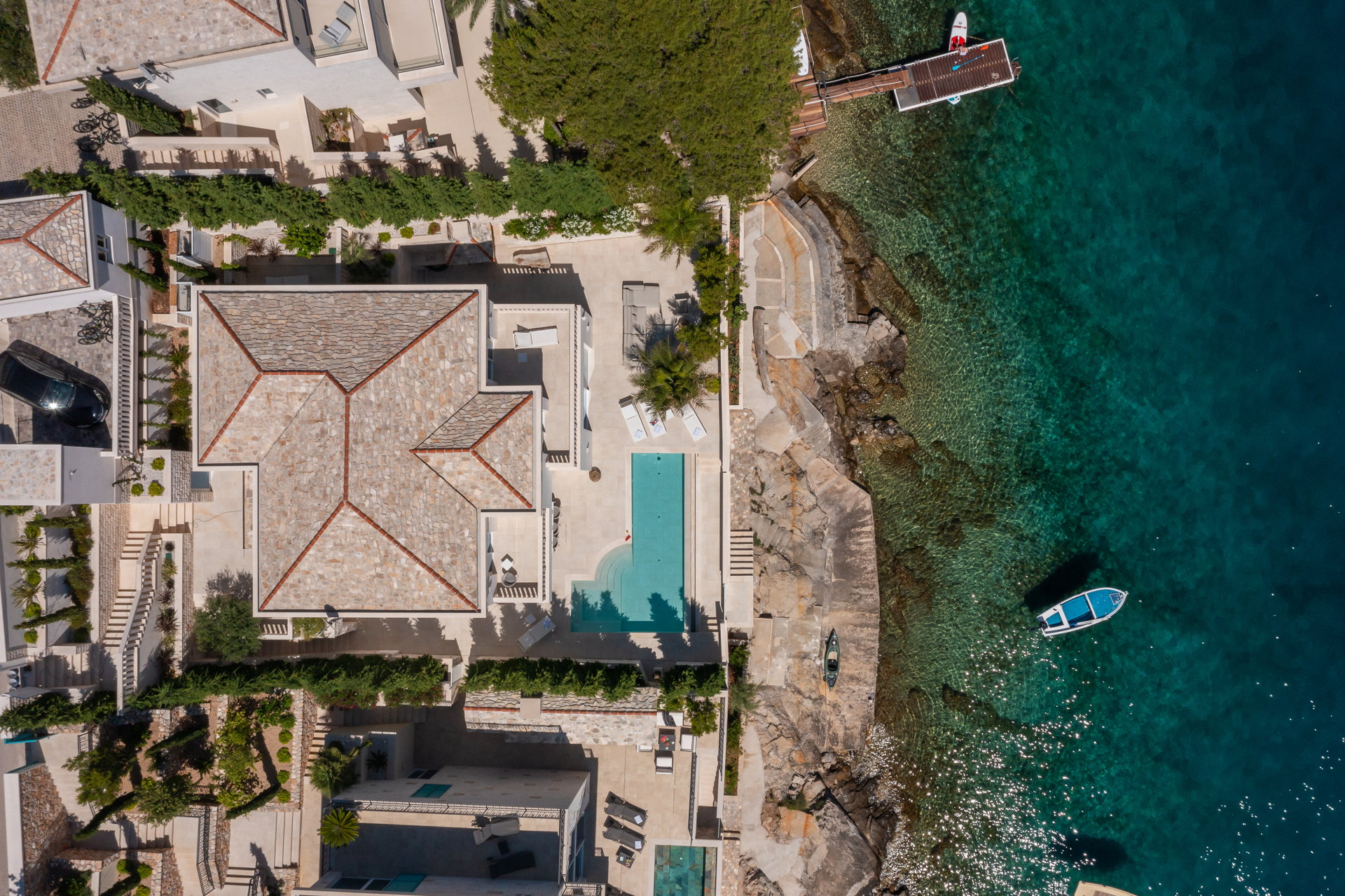 Beachfront Villa White Gem with Pool