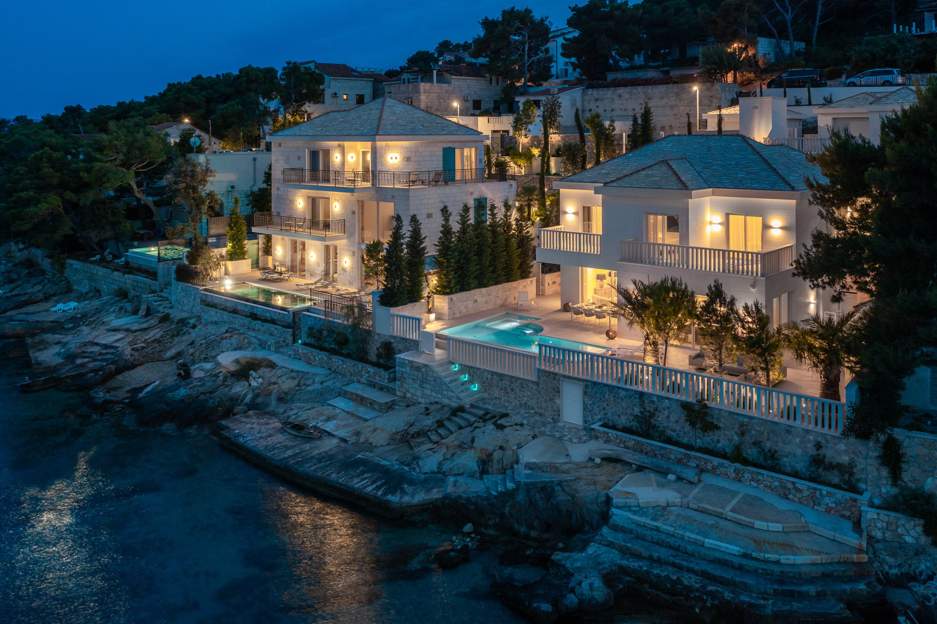 Beachfront Villa White Gem with Pool