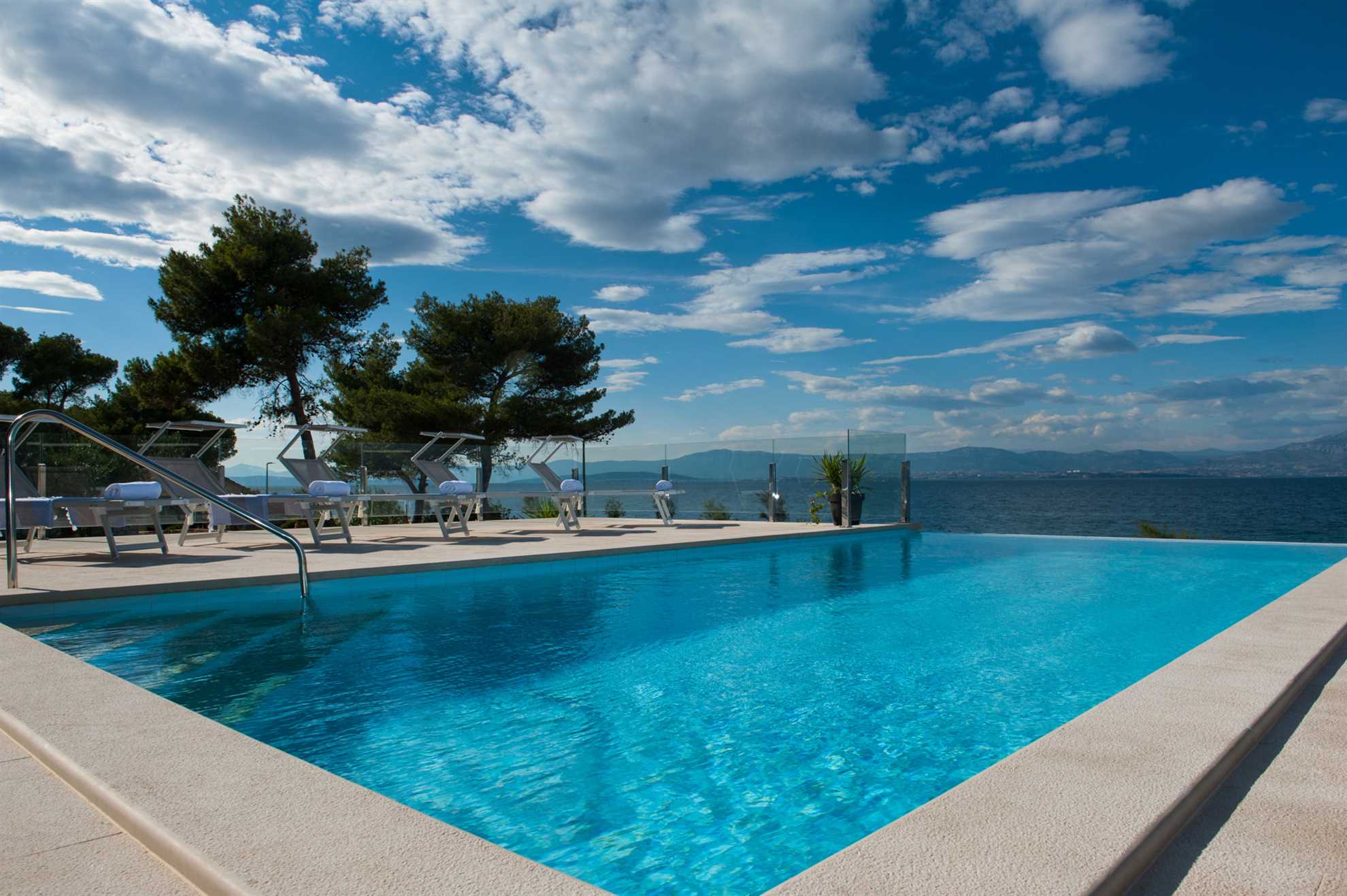 Beachfront Villa Endora with Pool