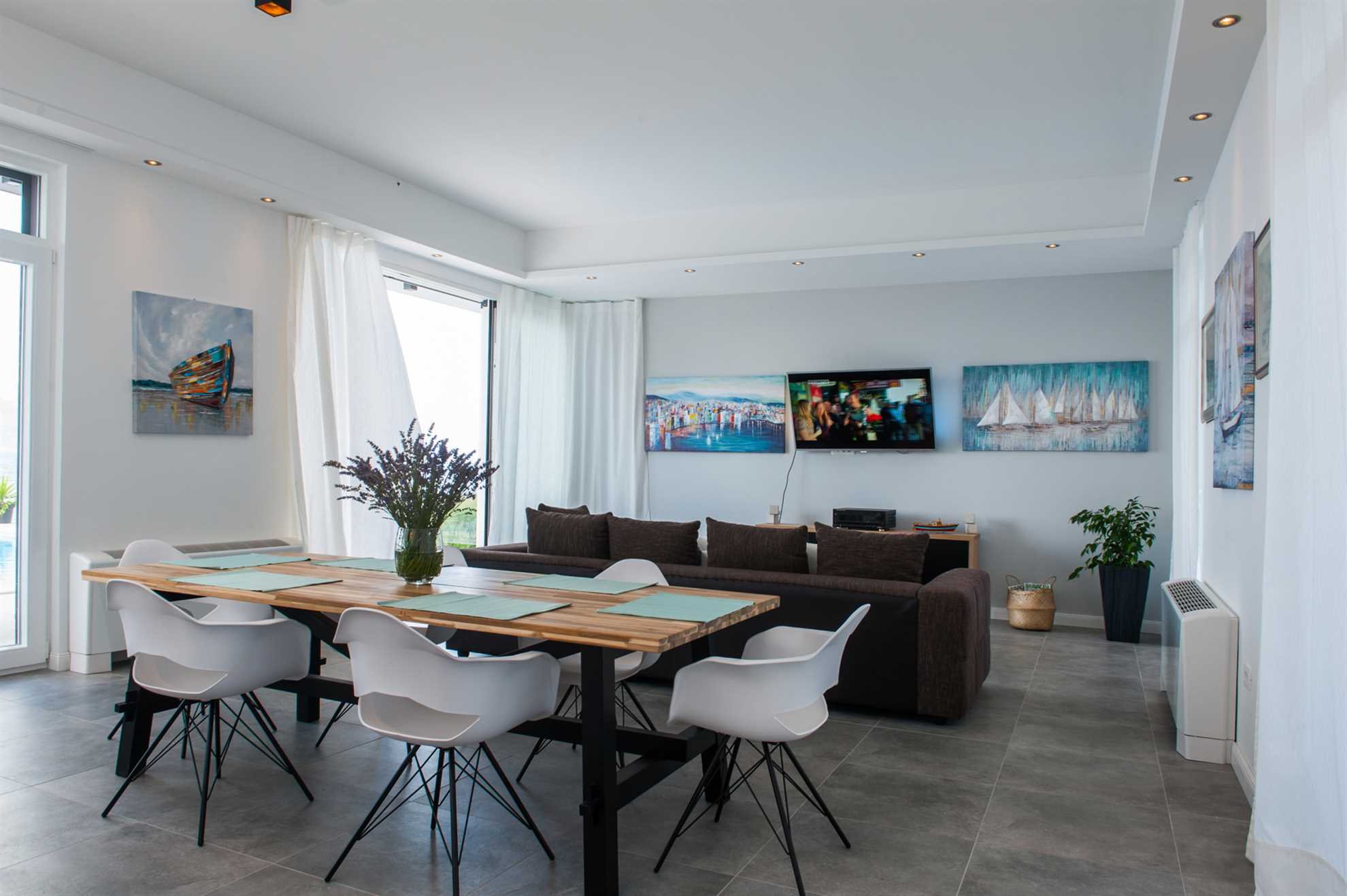 Beachfront Villa Endora with Pool