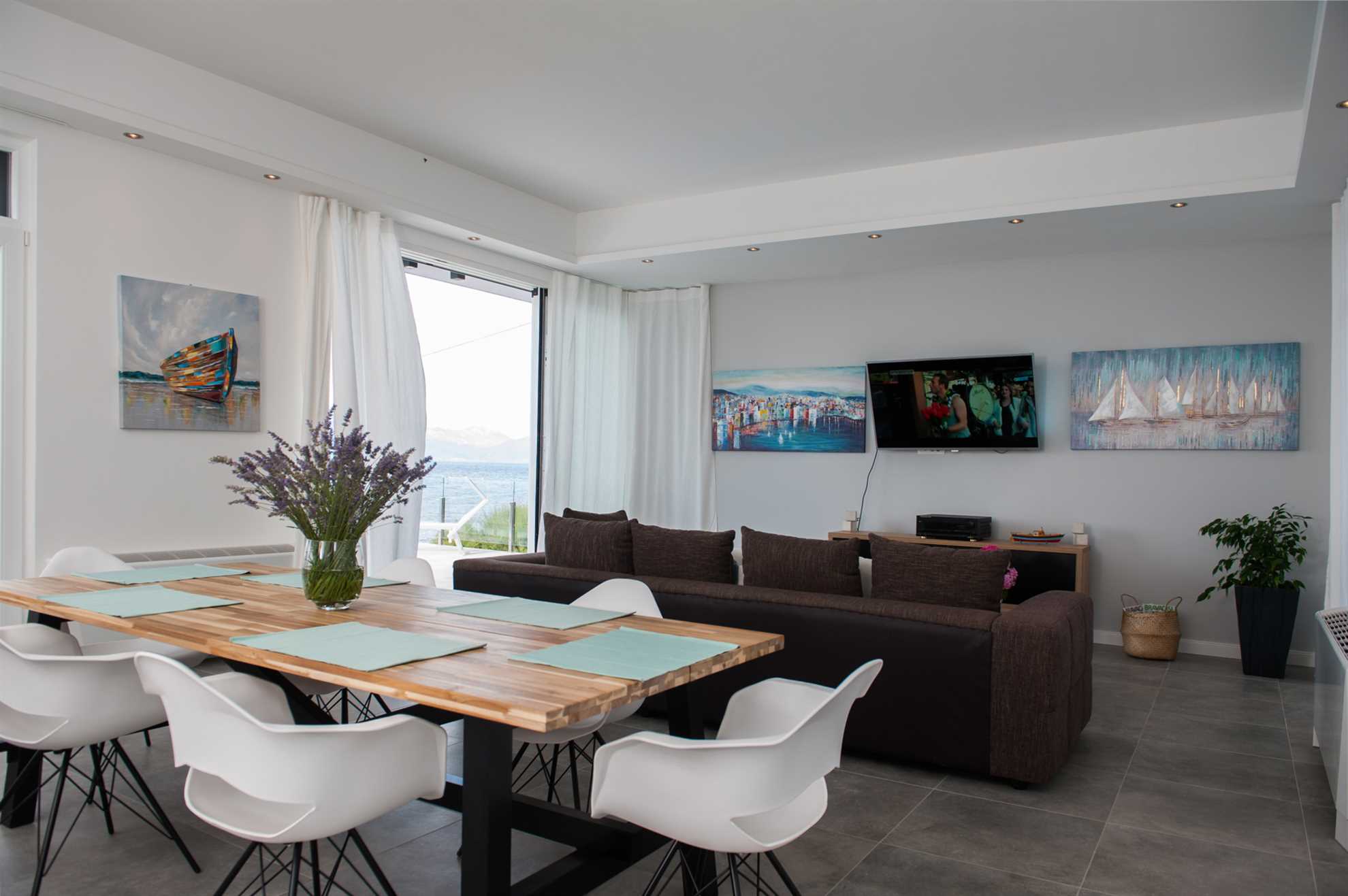 Beachfront Villa Endora with Pool