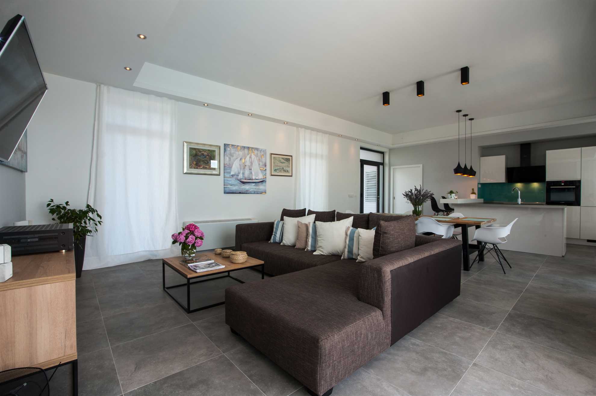 Beachfront Villa Endora with Pool