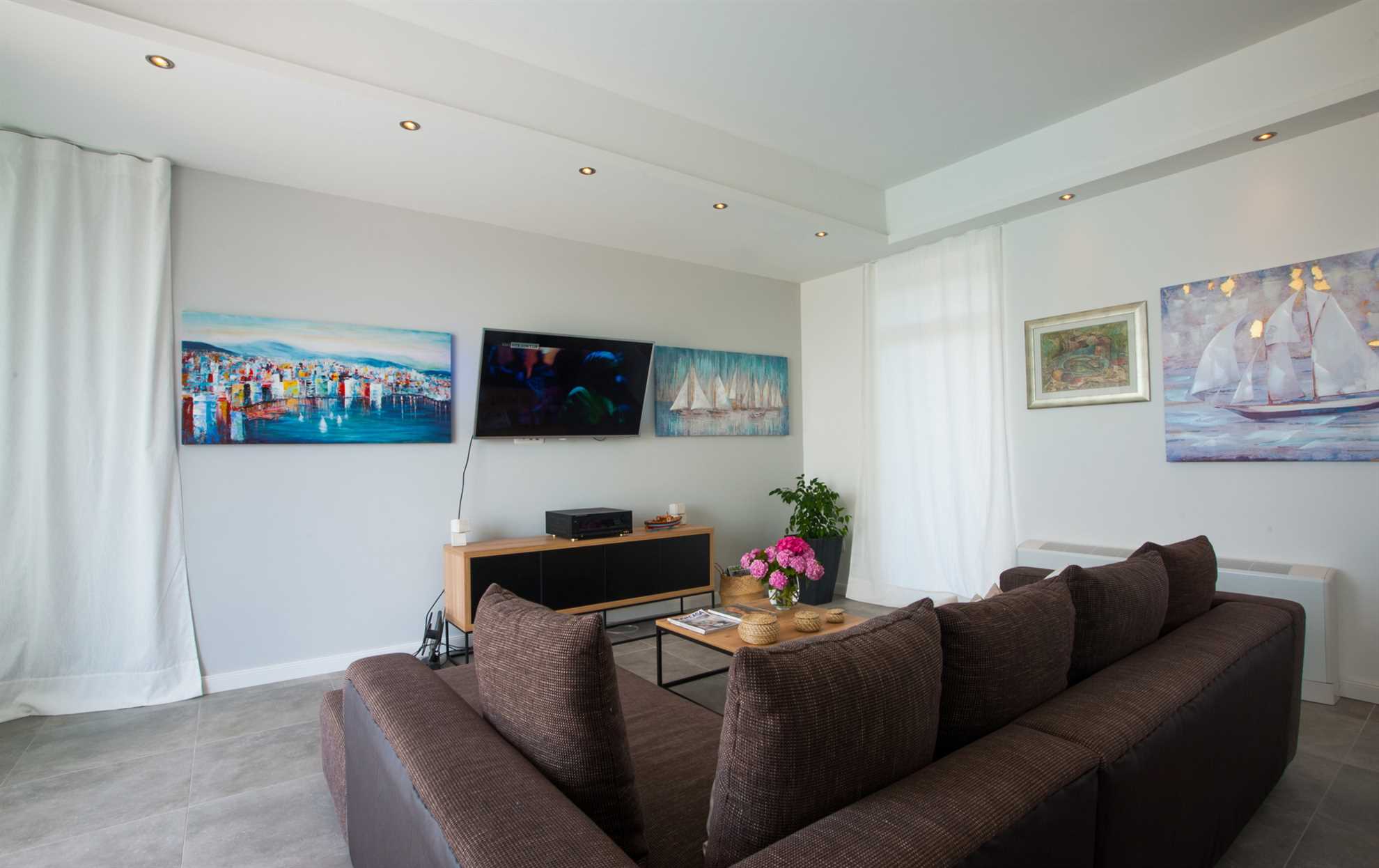 Beachfront Villa Endora with Pool