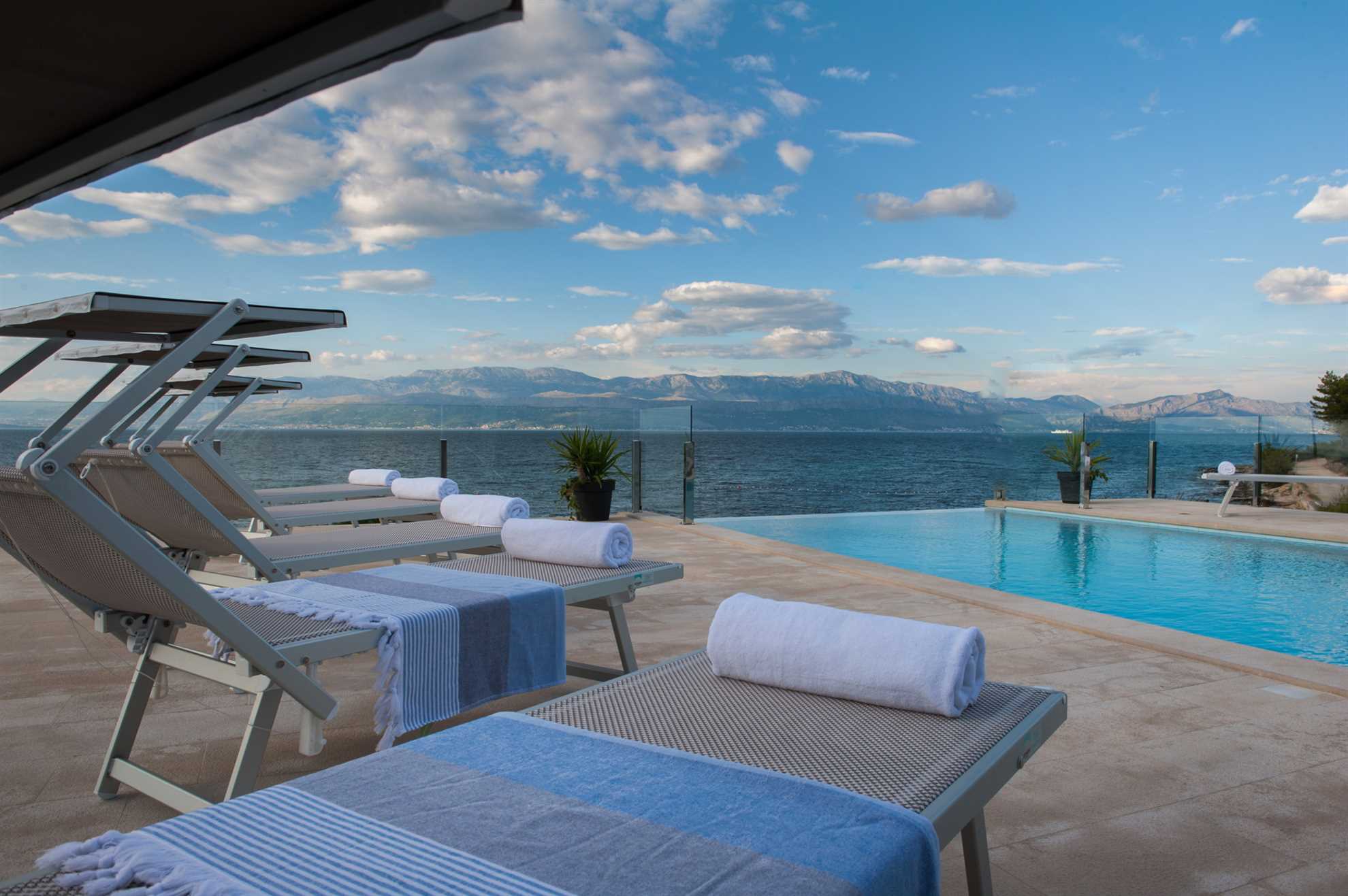 Beachfront Villa Endora with Pool