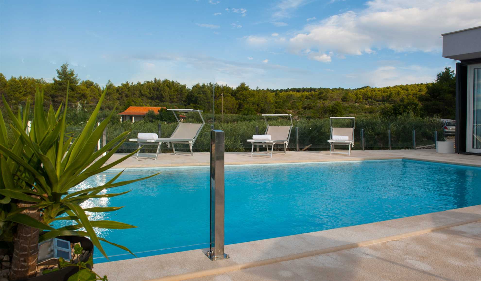 Beachfront Villa Endora with Pool