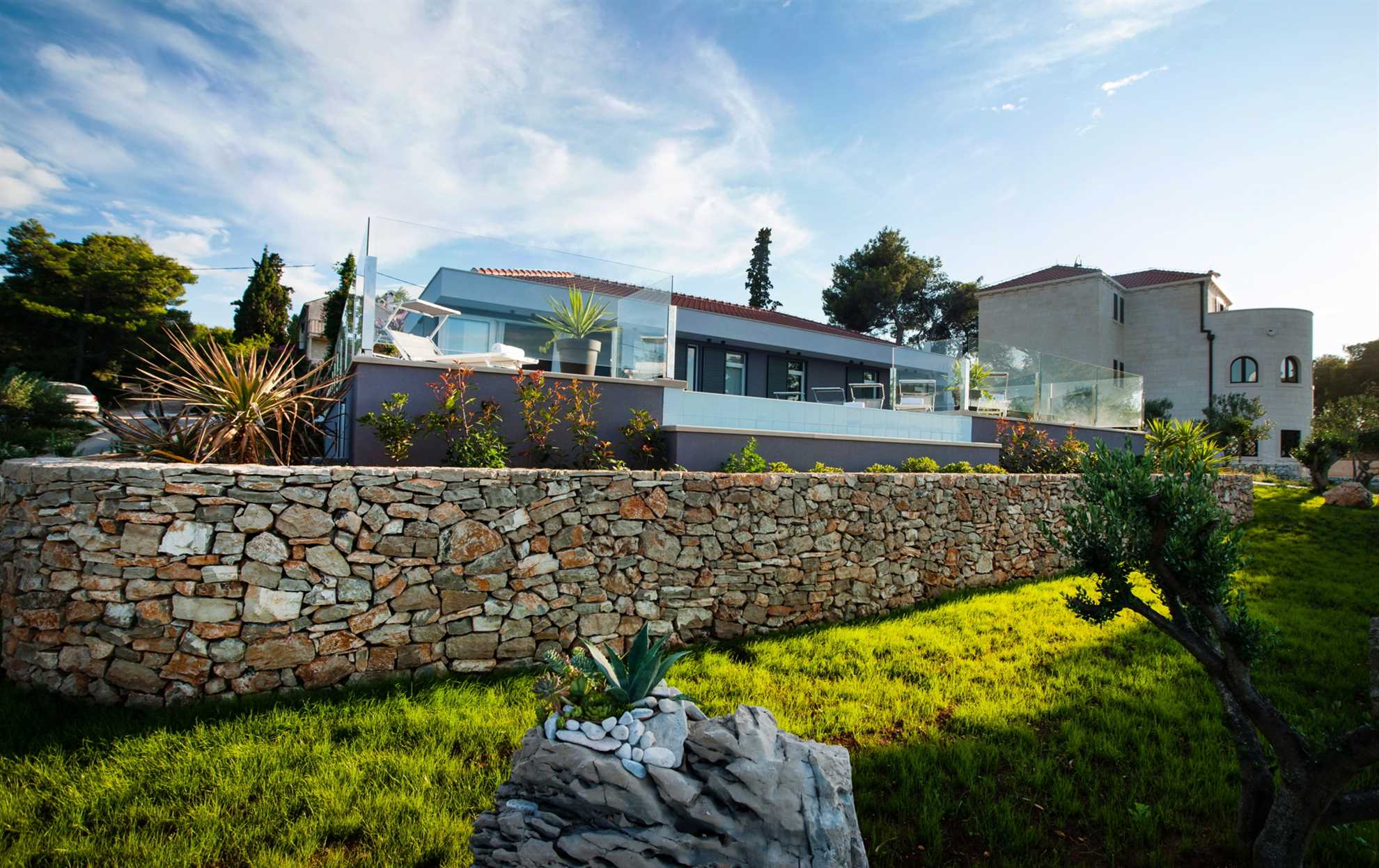 Beachfront Villa Endora with Pool
