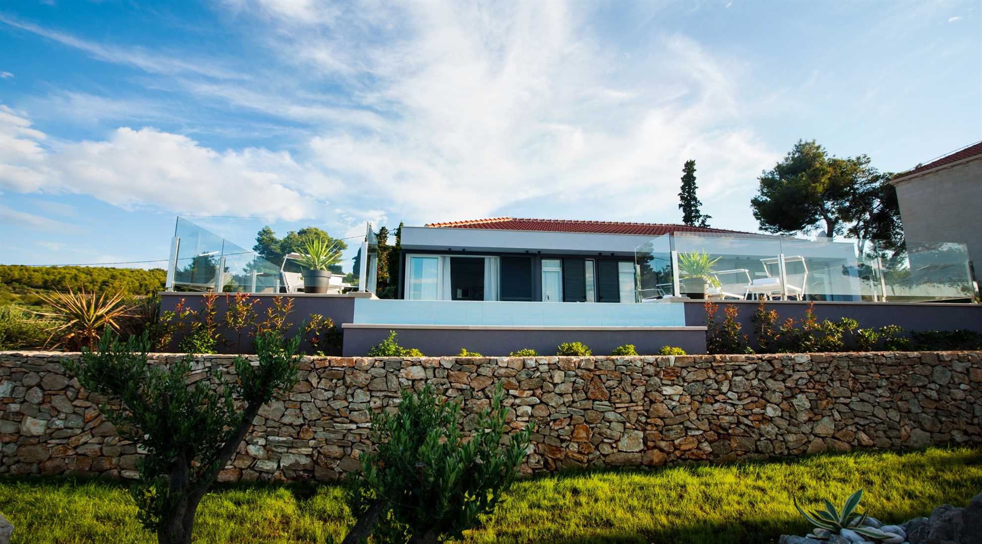 Beachfront Villa Endora with Pool